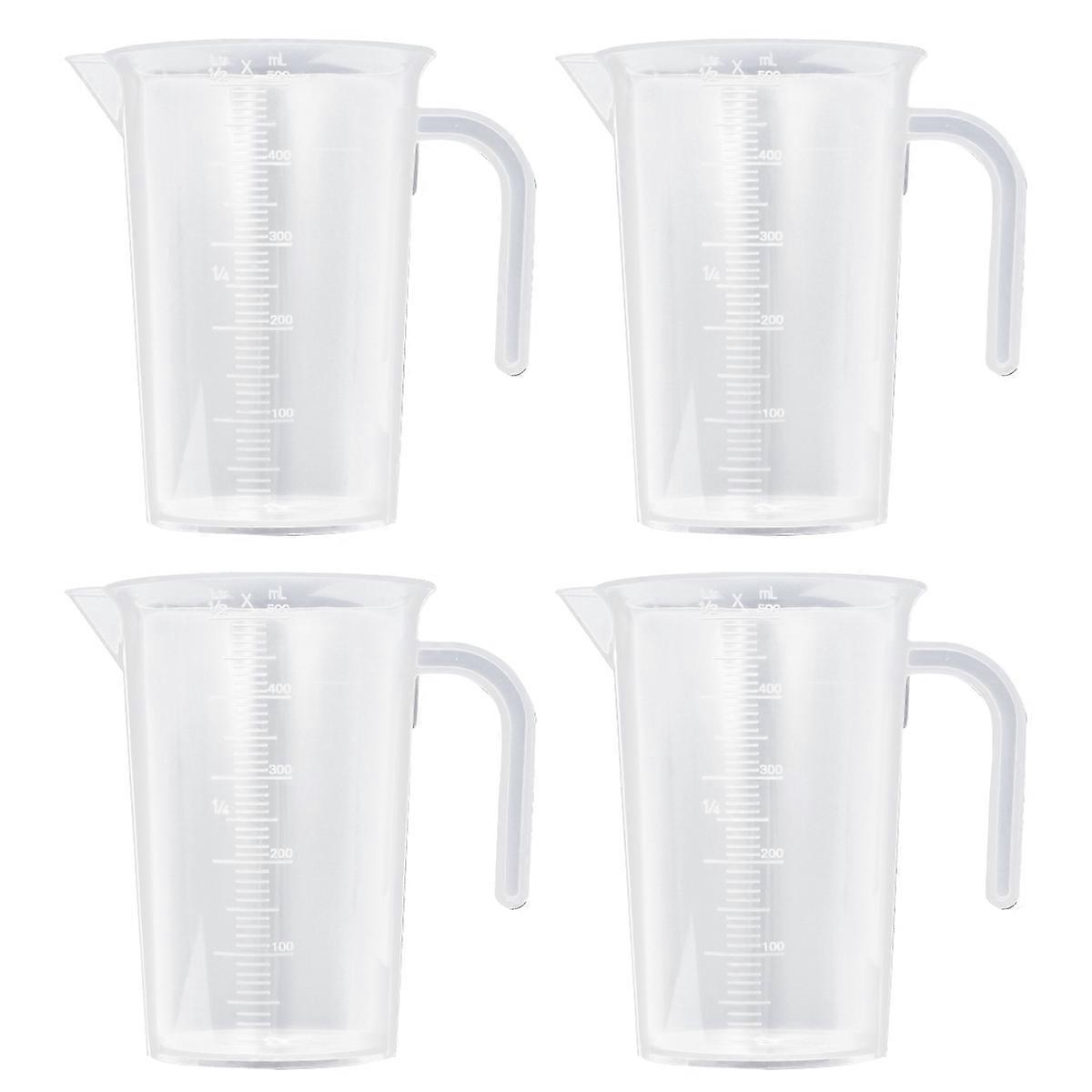 Clear Measuring Cup for Accurate Liquid Measuring 8Pcs Transparent Design