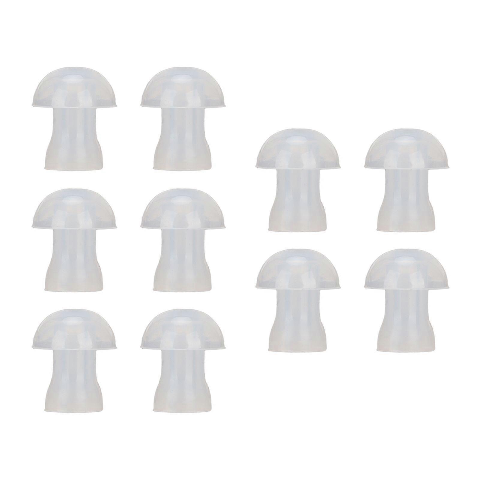 10 Pcs Aide Auditive Embouts Auriculaires Remplacement Souple Dômes Universels Aide Auditive Embouts Auriculaires pour Aide Auditive Bouchons D’oreillesM 11mm / 0.43in