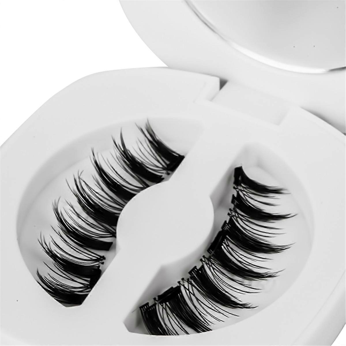 Soft Magnetic Eyelashes No Glue Needed Reusable for Eye Makeup B