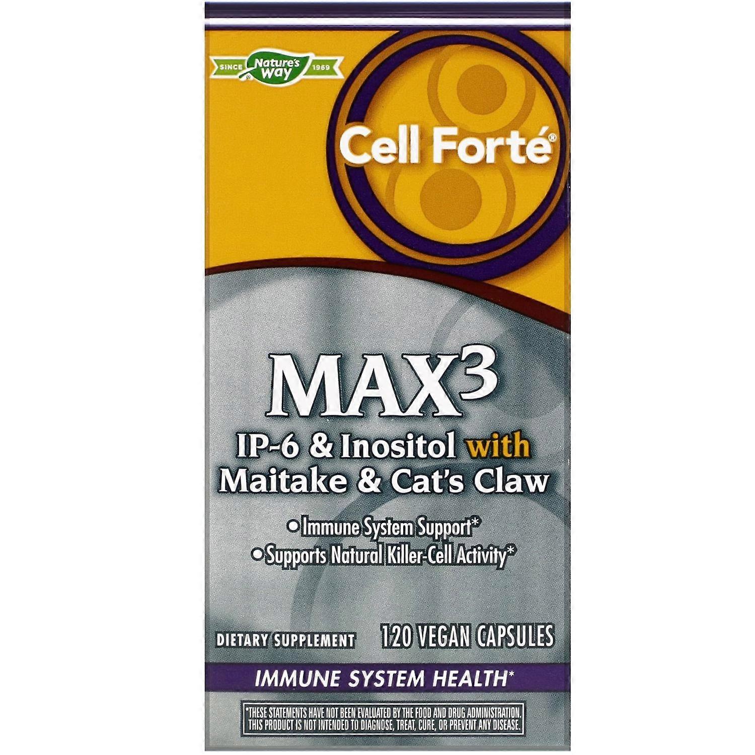 Nature's Way, Cell Fort MAX3, 120 Vegan Capsules