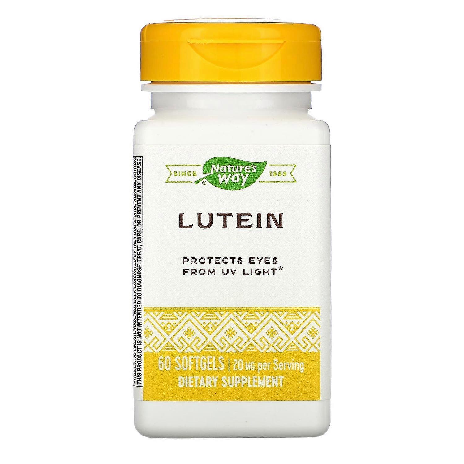 Nature's Way, Lutein, 20 mg, 60 Softgels