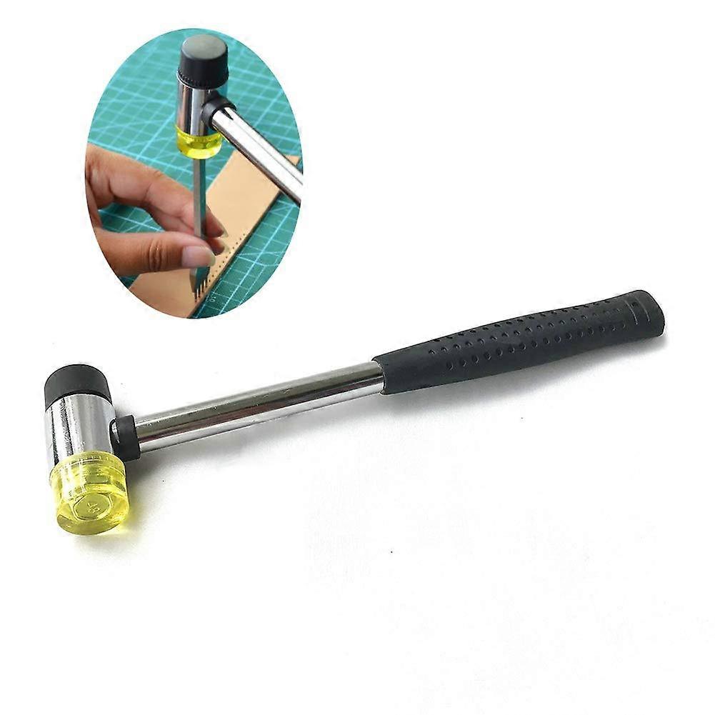 Small Rubber Mallet Hammer DoubleFaced Rubber Head NonSlip Handle Jewelry Making Light Tapping 1 Fixed Small Tip