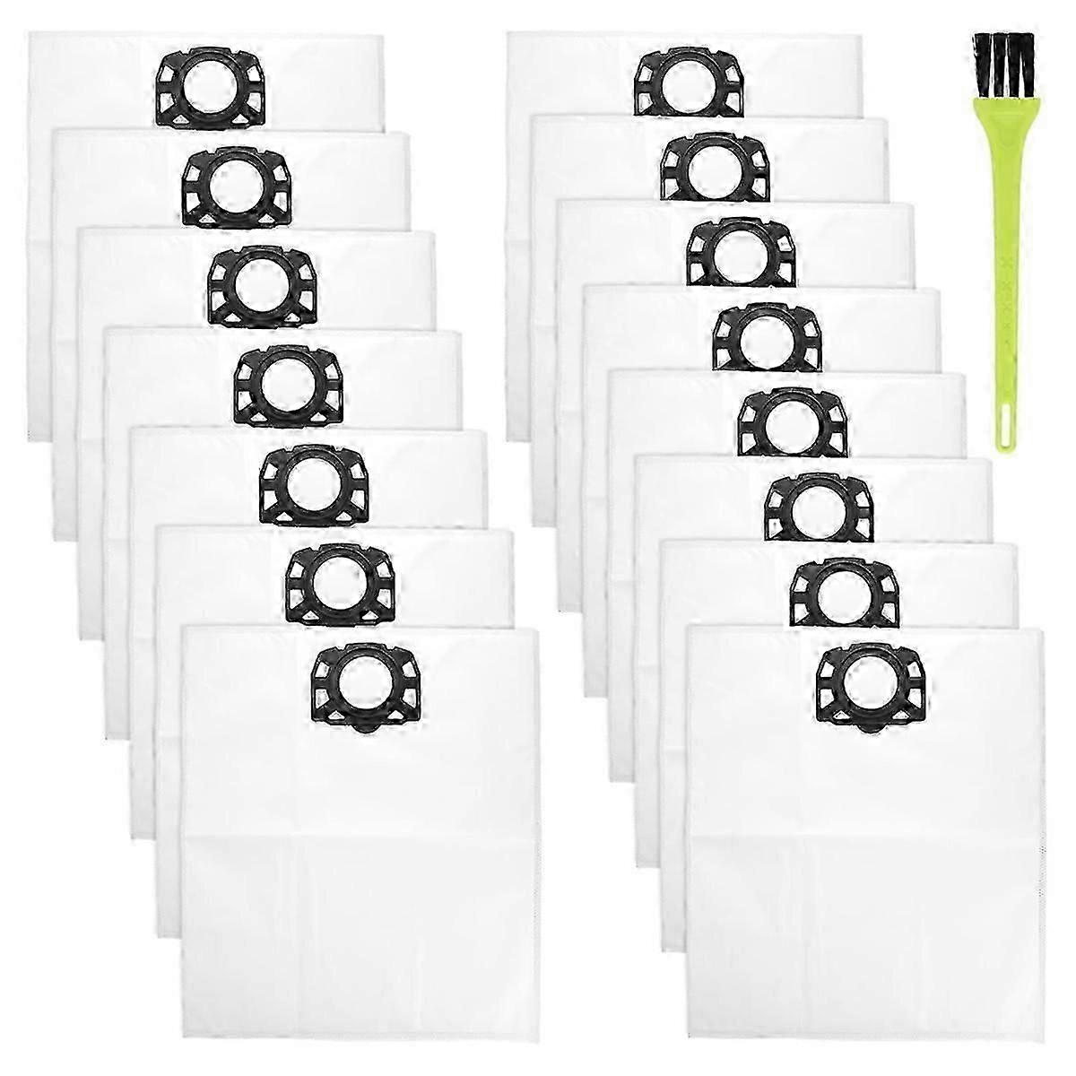 15 stk støvsugerposer til Karcher WD4 WD5 WD6 WD5P WD6P MV4 MV5 MV6, store støvposer med cleani