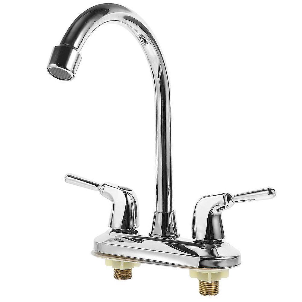 Cold and Hot Water Tap Utility Sink Faucet with Dual Handle for Kitchen