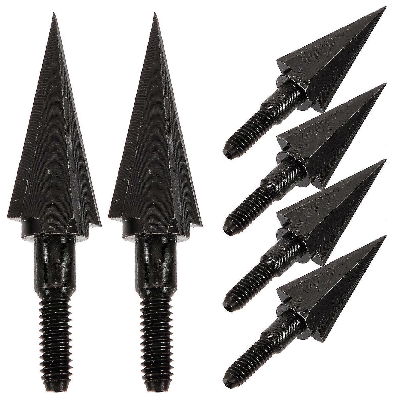 Arrow Tips Metal Archery Arrowheads for Target Practice 6Pcs
