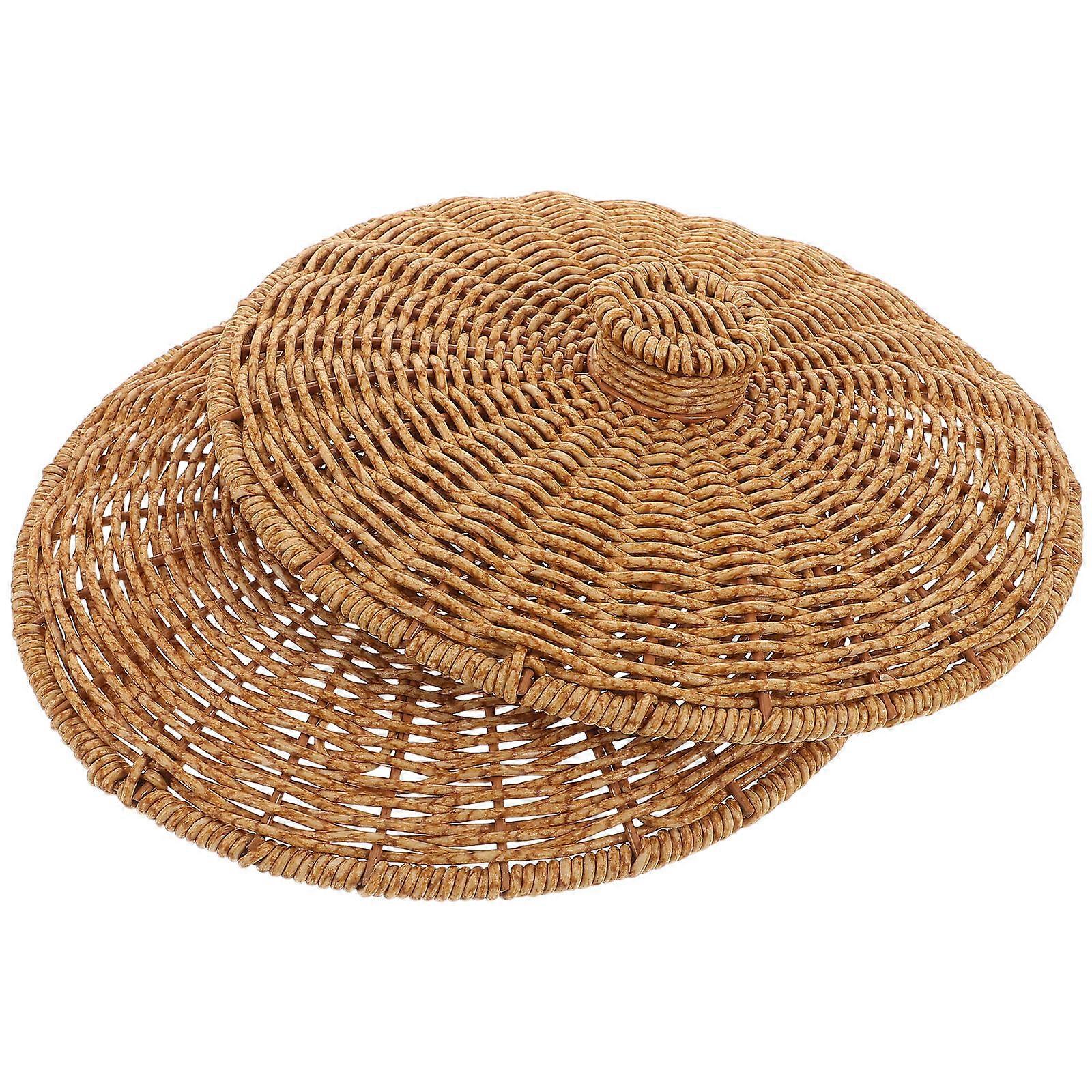 Decorative Storage Top Plastic Basket Lid for Picnic 3Pcs Multipurpose Cover