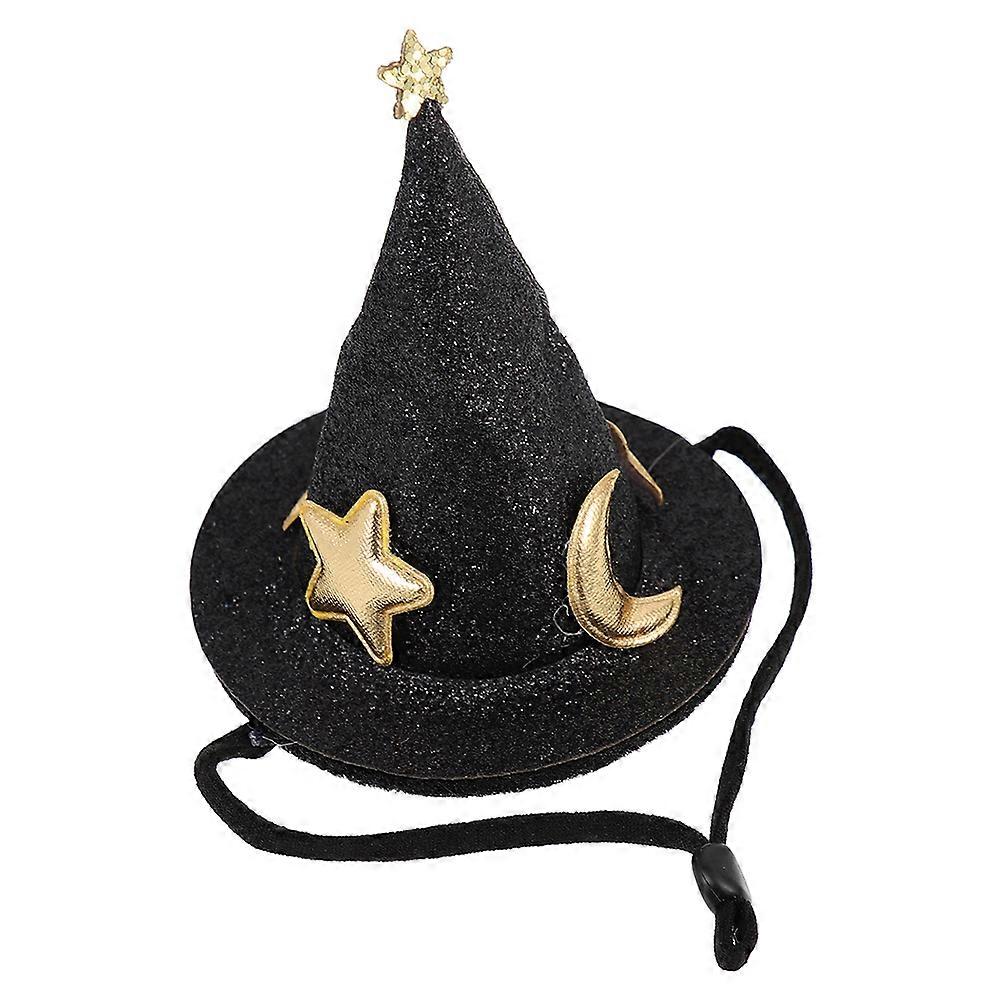 Adjustable Hamster Hat Halloween Costume 2Pcs Soft Black Plush Accessory