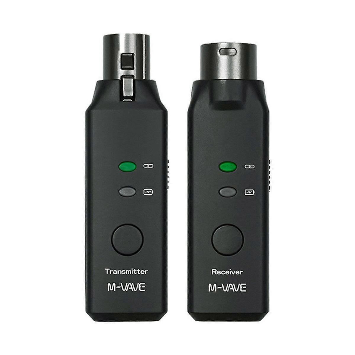 -7 2.4G Wireless Microphone Xlr Transmitter Receiver Wireless Mic System for Dynamic Microphones Dual-Channel