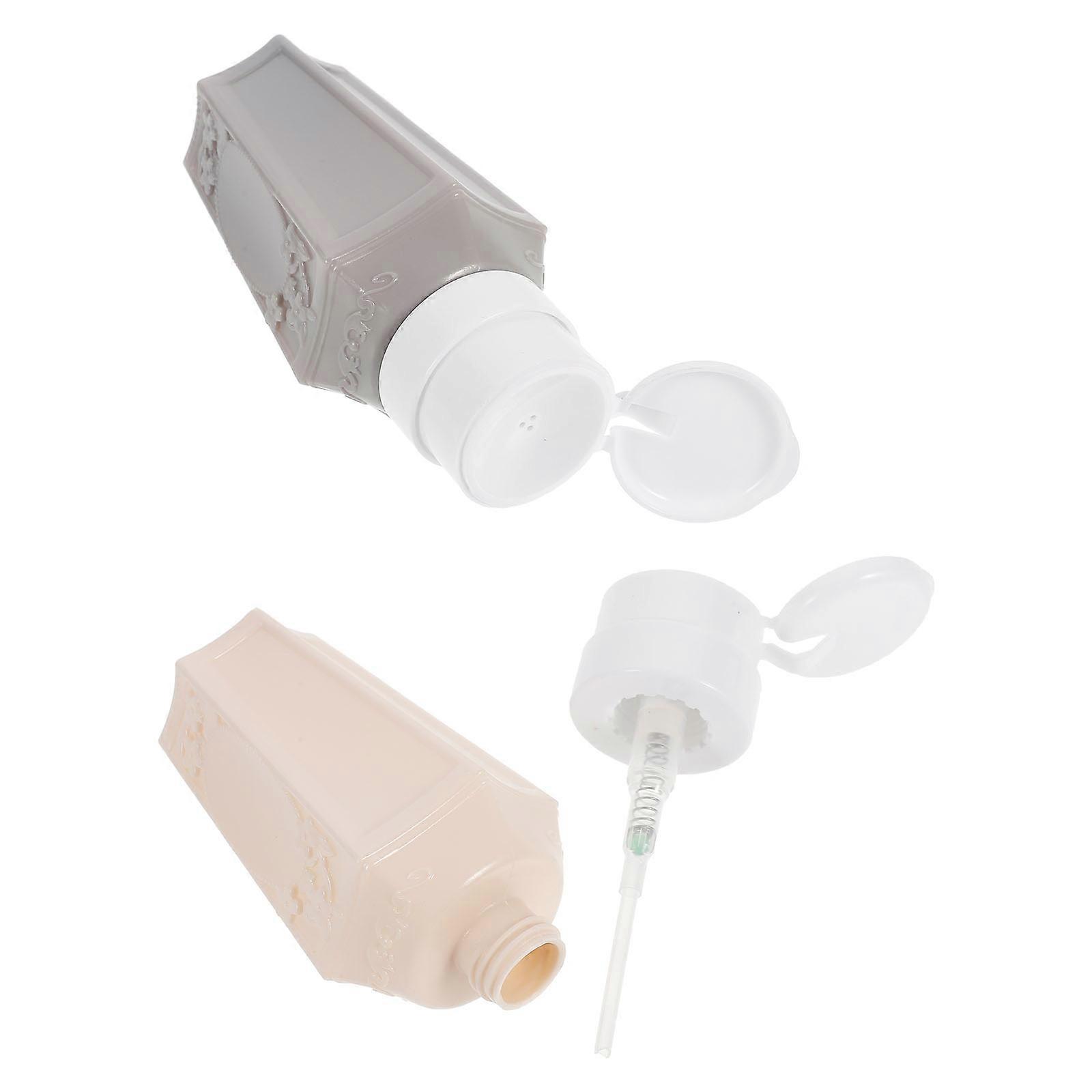 Nail Press Bottle Empty Dispenser for Alcohol Liquid 2Pcs Pack