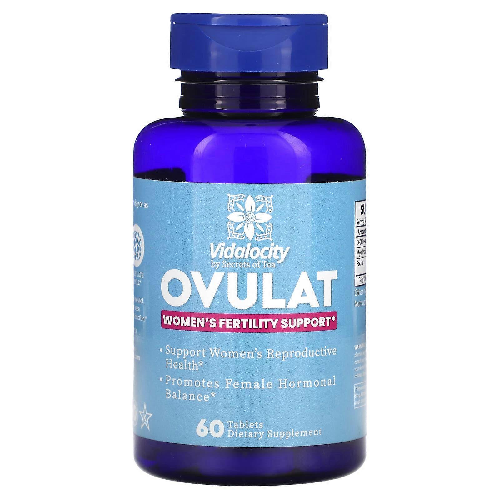 Vidalocity, Ovulat, Women's Fertility Support, 60 Tablets