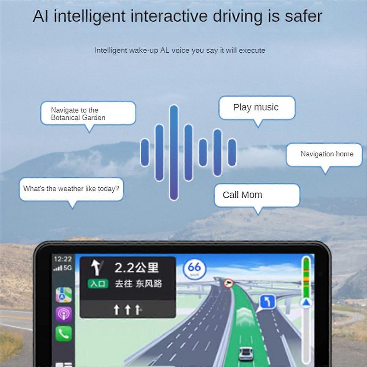GPS Navigation Motorcycle Carplay Display Wireless Car Monitor