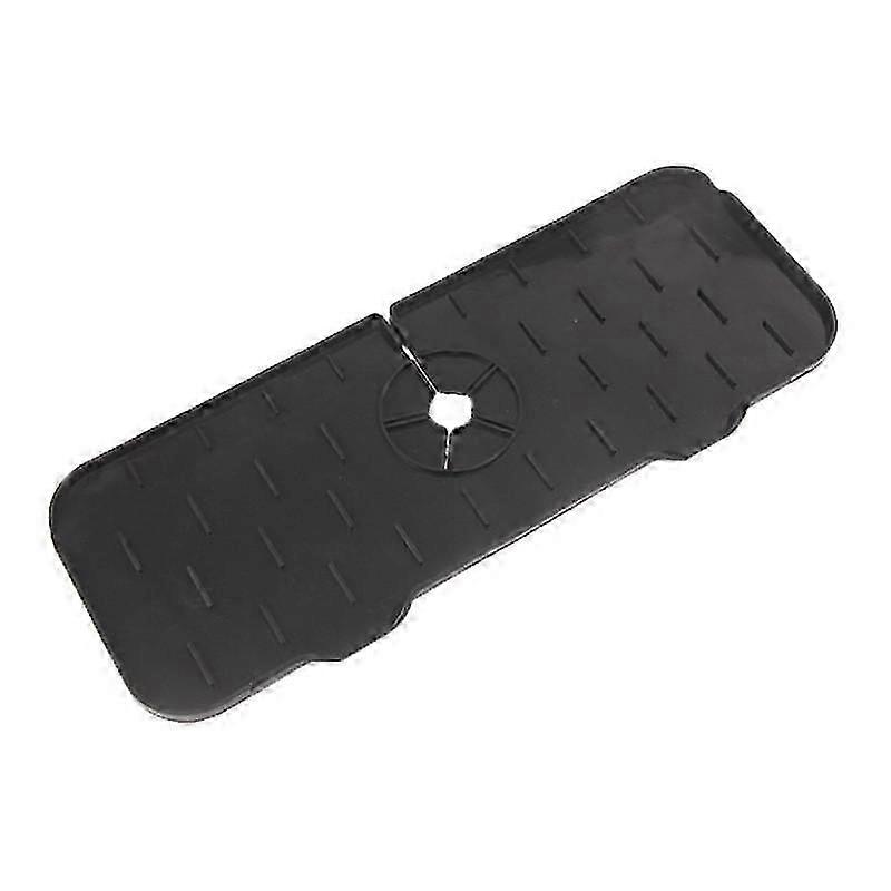 25-26 Silicone Kitchen Faucet Mat For Sink Sponge Drain Rack Foldable Sink Mat Faucet Splash Catcher Bathroom Countertop Protector Mat