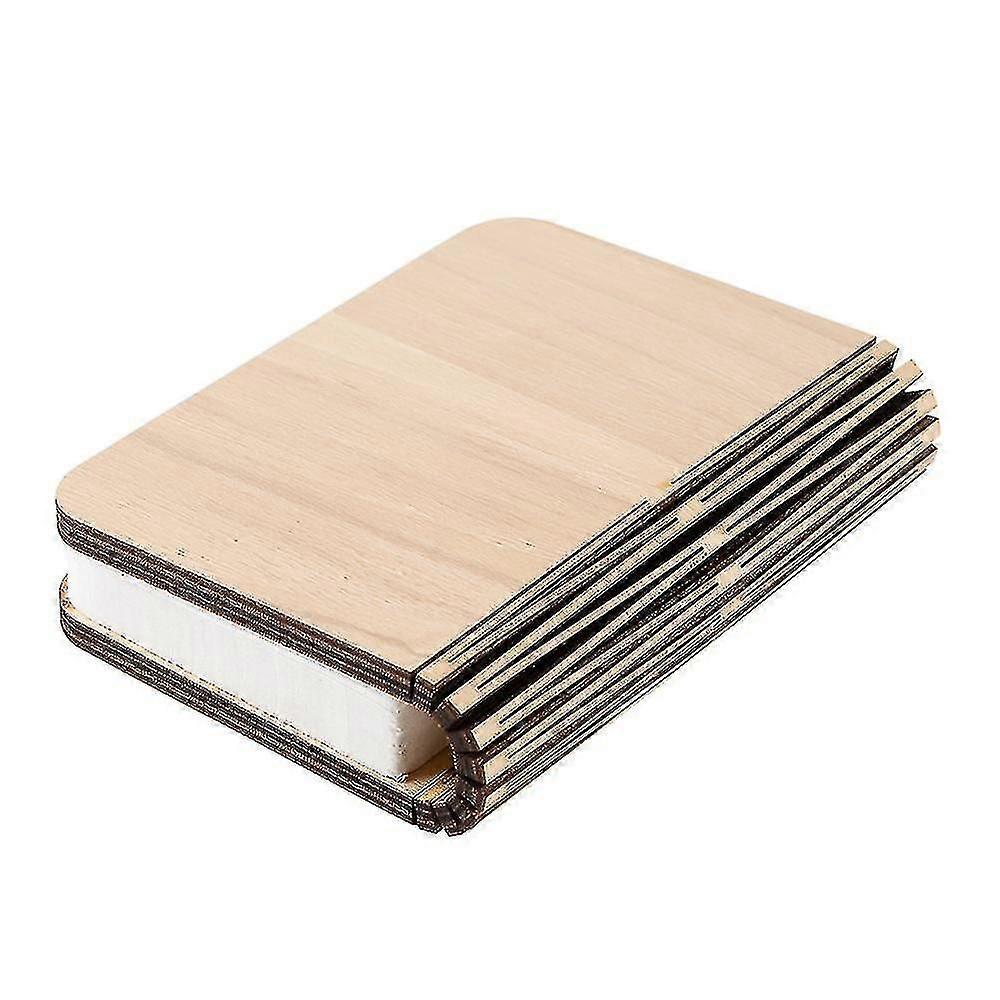 Portable Usb Rechargeable Led Magnetic Foldable Wooden Book Lamp Night
