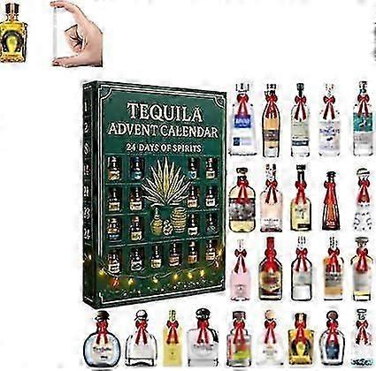 Tequila Advent Calendar, 24 Days of Spirits, Advent Calendar 2025, Each Door Opens a New Surprise, Mexican Tequila 24 Day Countdown, Christmas Countdo