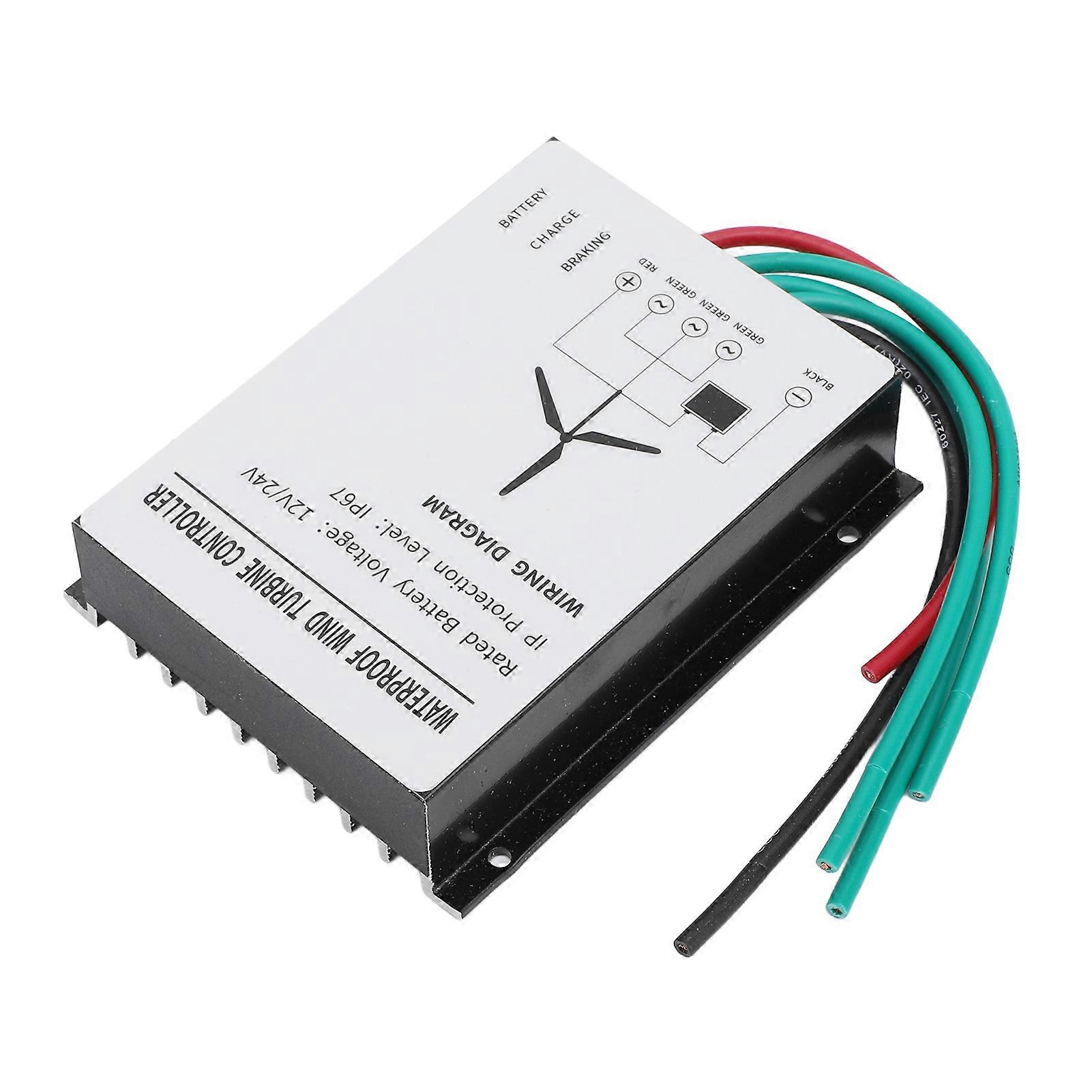 400W Wind Turbine Controller IP67 Water Resistant Wind Turbine Generator Controller Regulator 12V 24V 