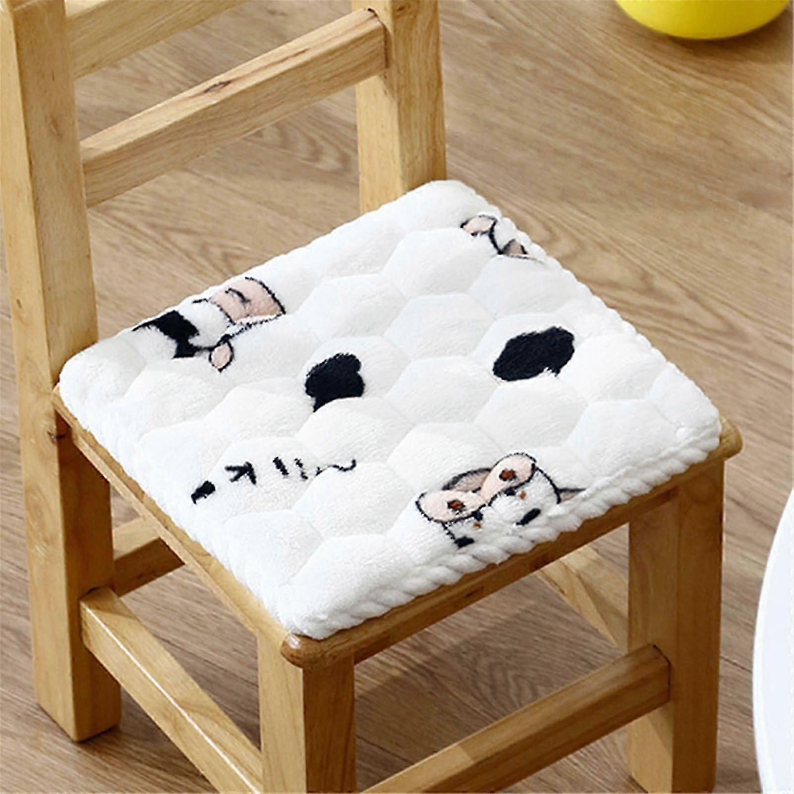 Square Seat Cushion, Square Chair Cushion for Kids, Plush Sofa Cushion, 40x40 cm