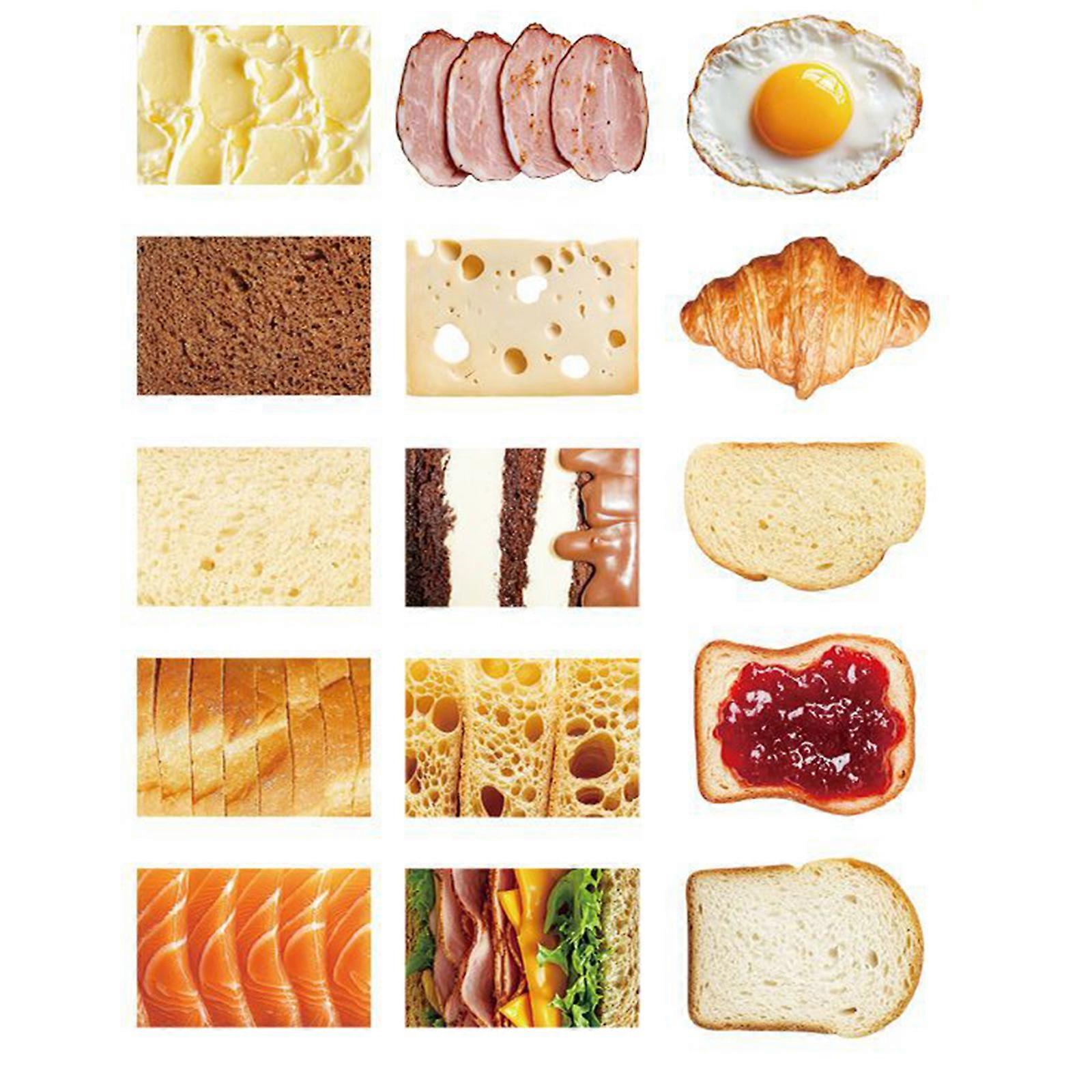 30 Sheets Colorful Food Vegetable Themed Note Paper For Planner Journal Scrapbooking Card Making Craft Project Multicolor