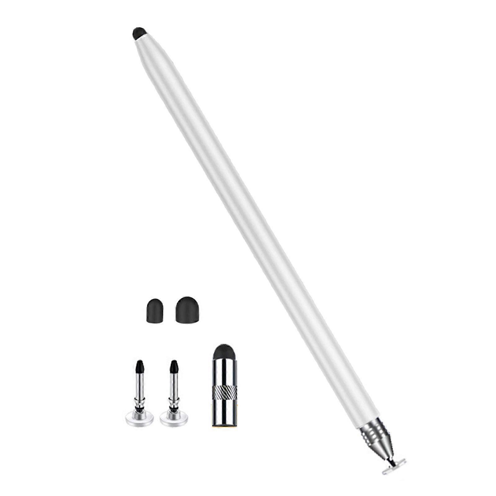 Two Head Styluses Pen 3 in 1 Design Soft Flexible Tip for Smooth Writing on Tablets Smartphones Screen Safe Multicolor