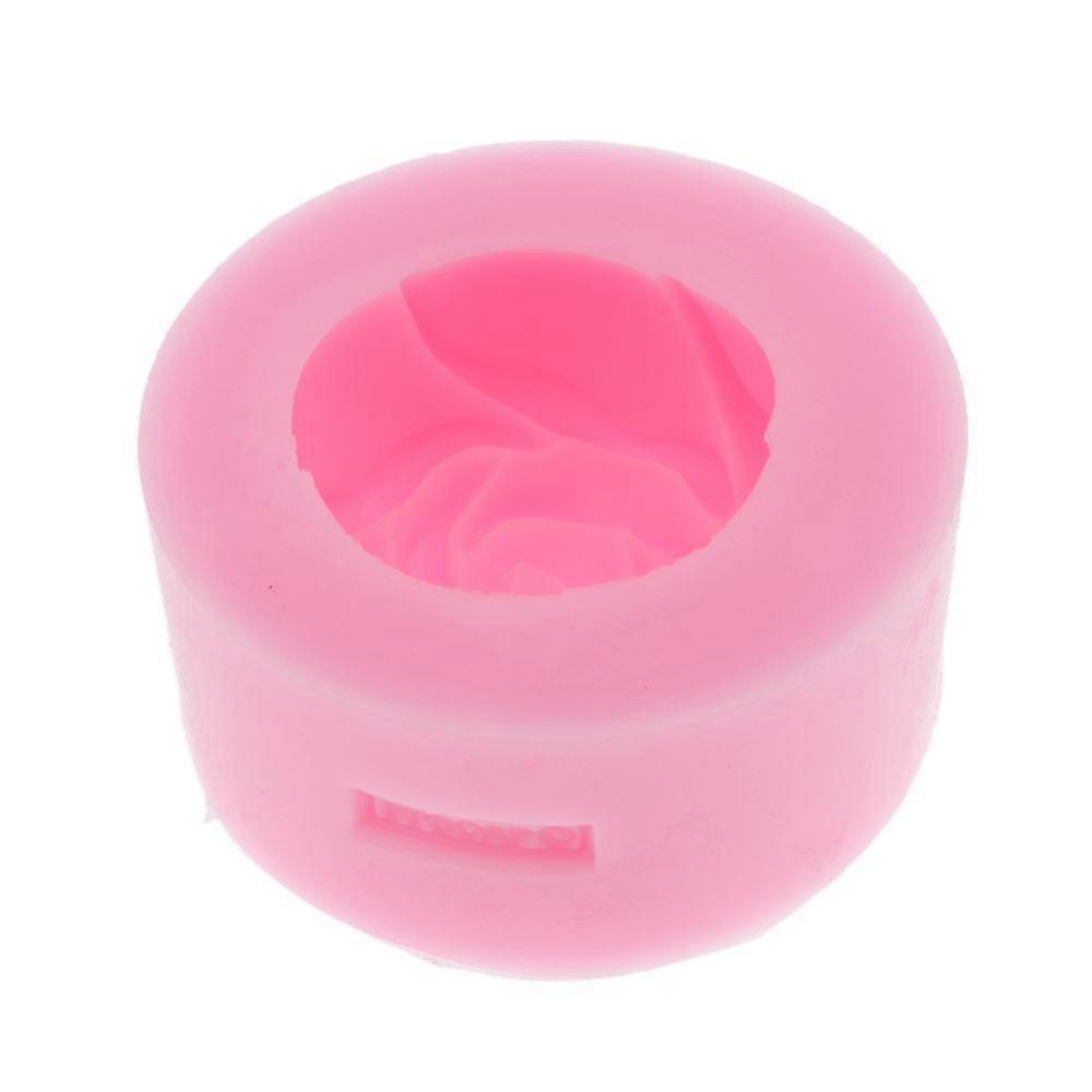 Molde de silicone rosa sabão molde vela