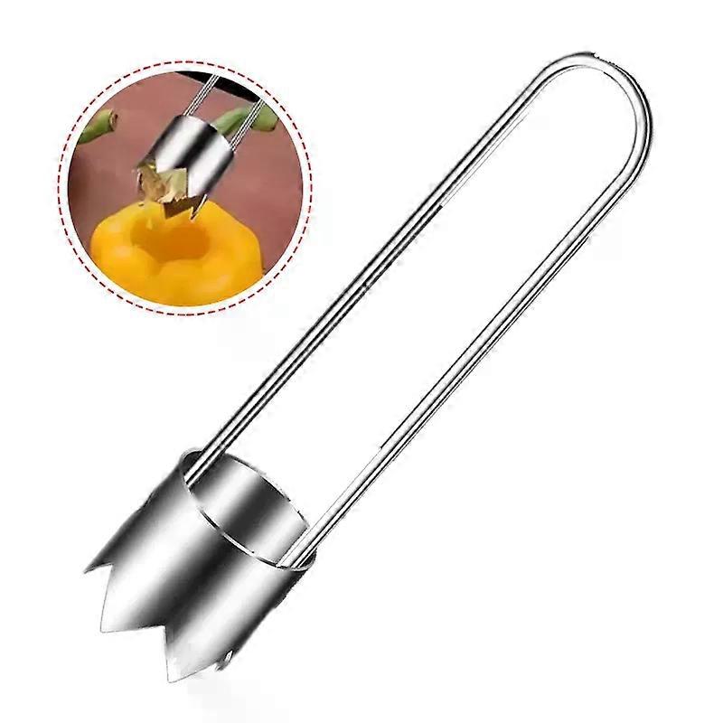 Stainless Steel Fruit Core Remover Apple Pear Bell Peppers Pitter Extractor Tool Versatile Vegetable Core Puller Kitchen Gadgets