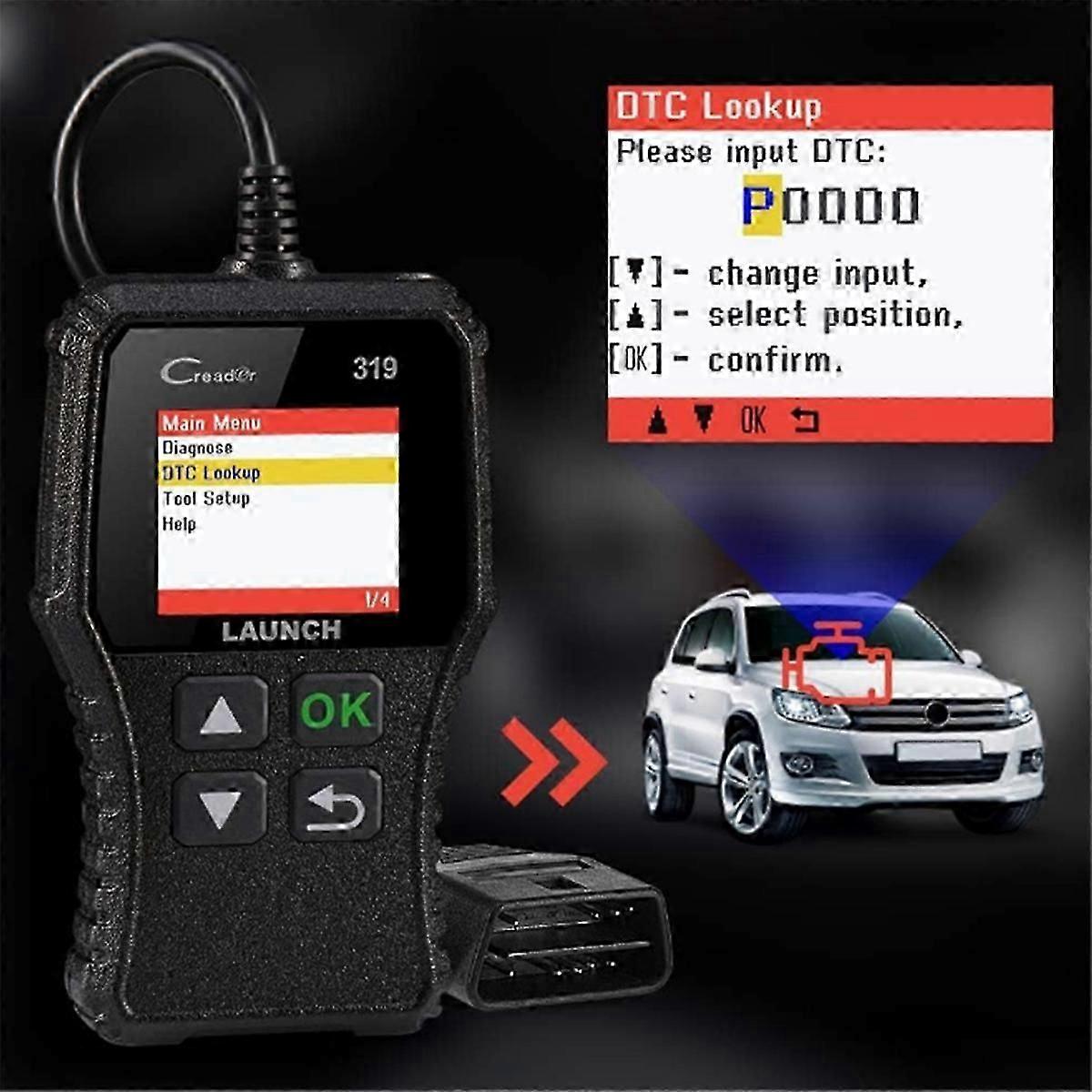 LAUNCH CR319 Creader Car Code Reader OBD2 Scanner OBDII EOBD Automotive Diagnostic Tools OBD2 Automo