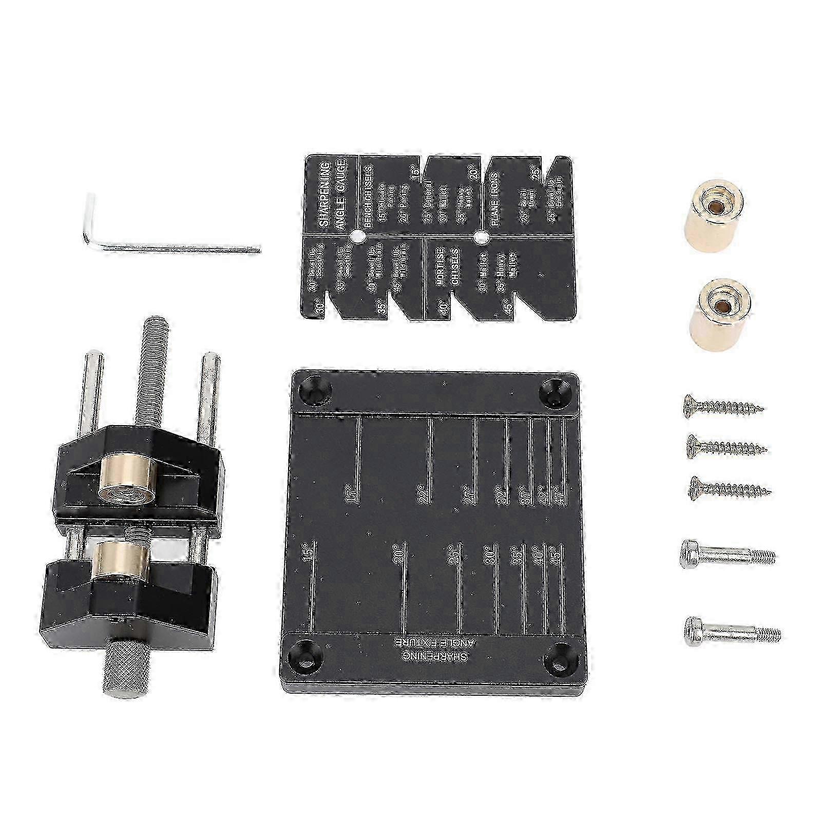 Precision Chisel Sharpening Kit with Angle Guide for Woodworking Tools & Planes