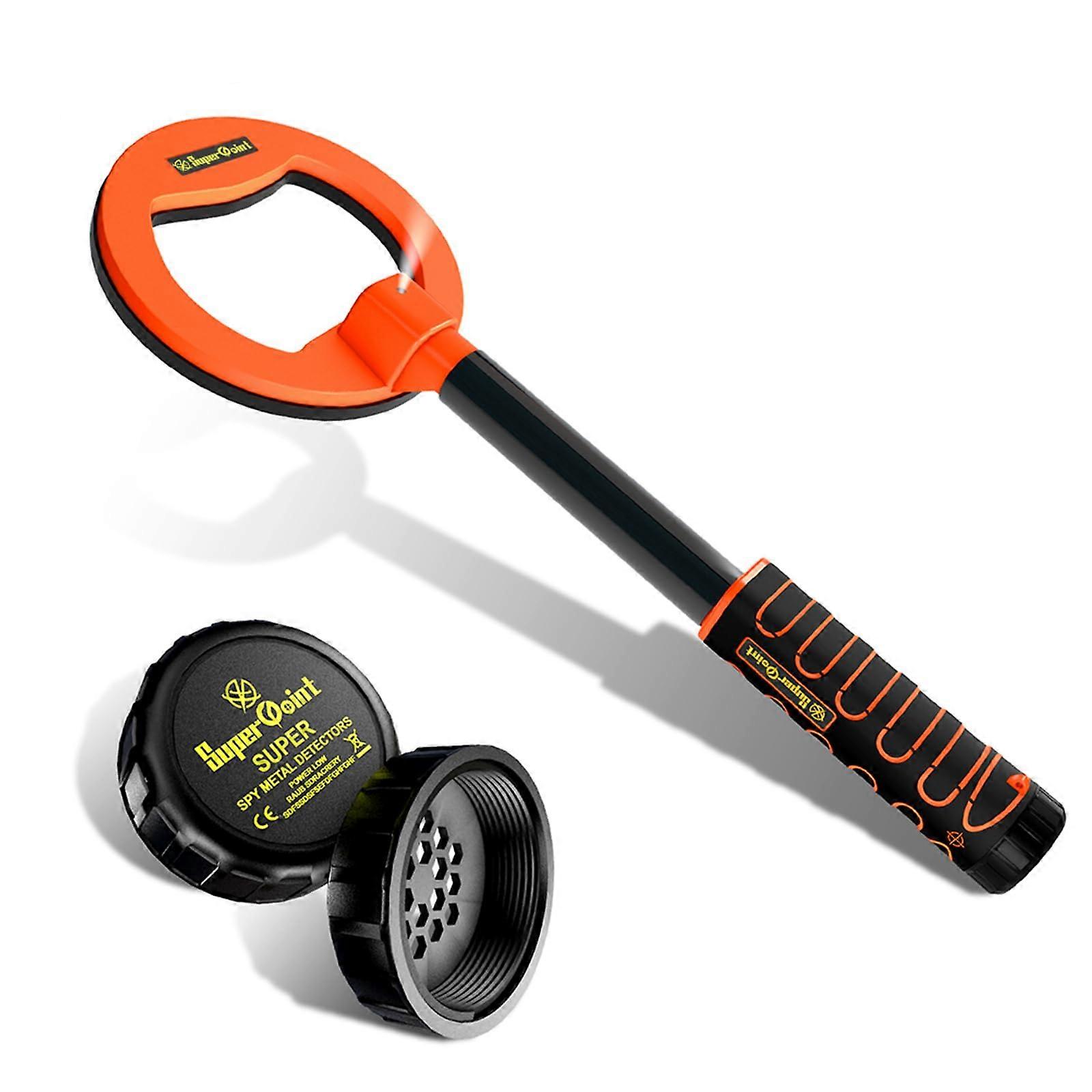 Underwater Metal Detector IP68 Waterproof, 3.94.7 Inch Detection Range, Alarm, Handheld Gold and Silver Detector Orange