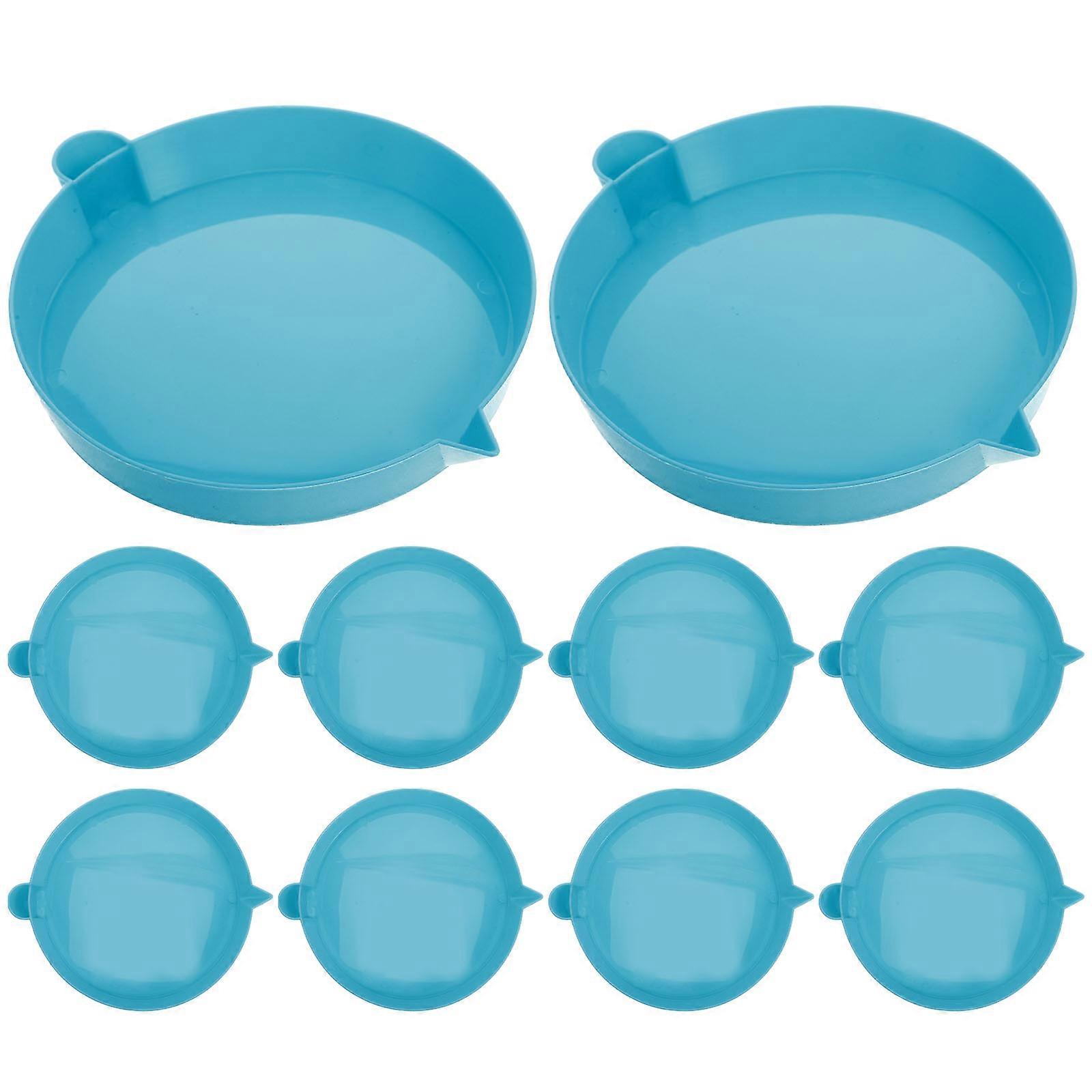 Bubble Ring Tray Plastic for Kids Playtime 10Pcs Bubble Party Games