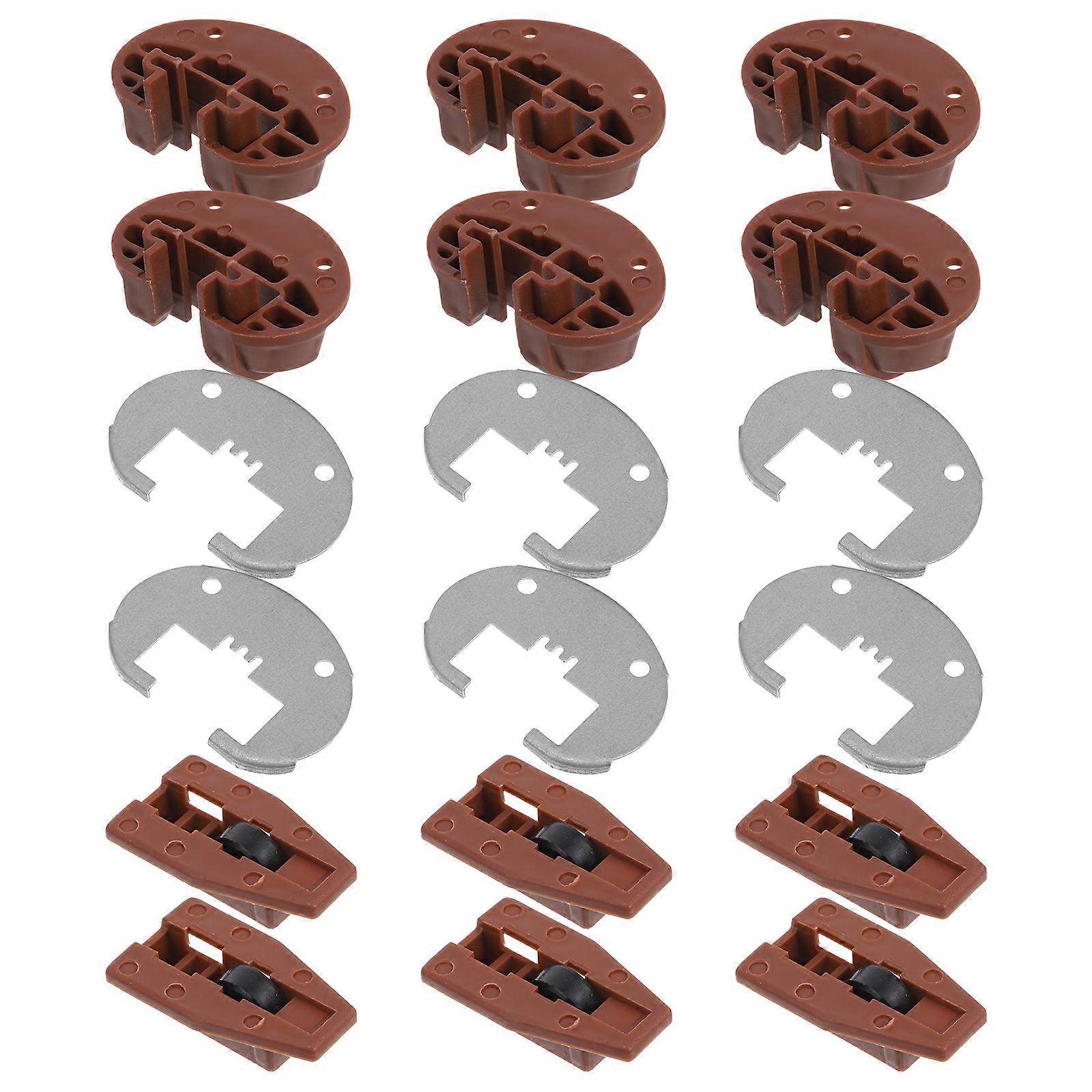 Drawer Guide Kit for Drawer Use 6Sets Slide Track Repair Kit for Furniture Drawers