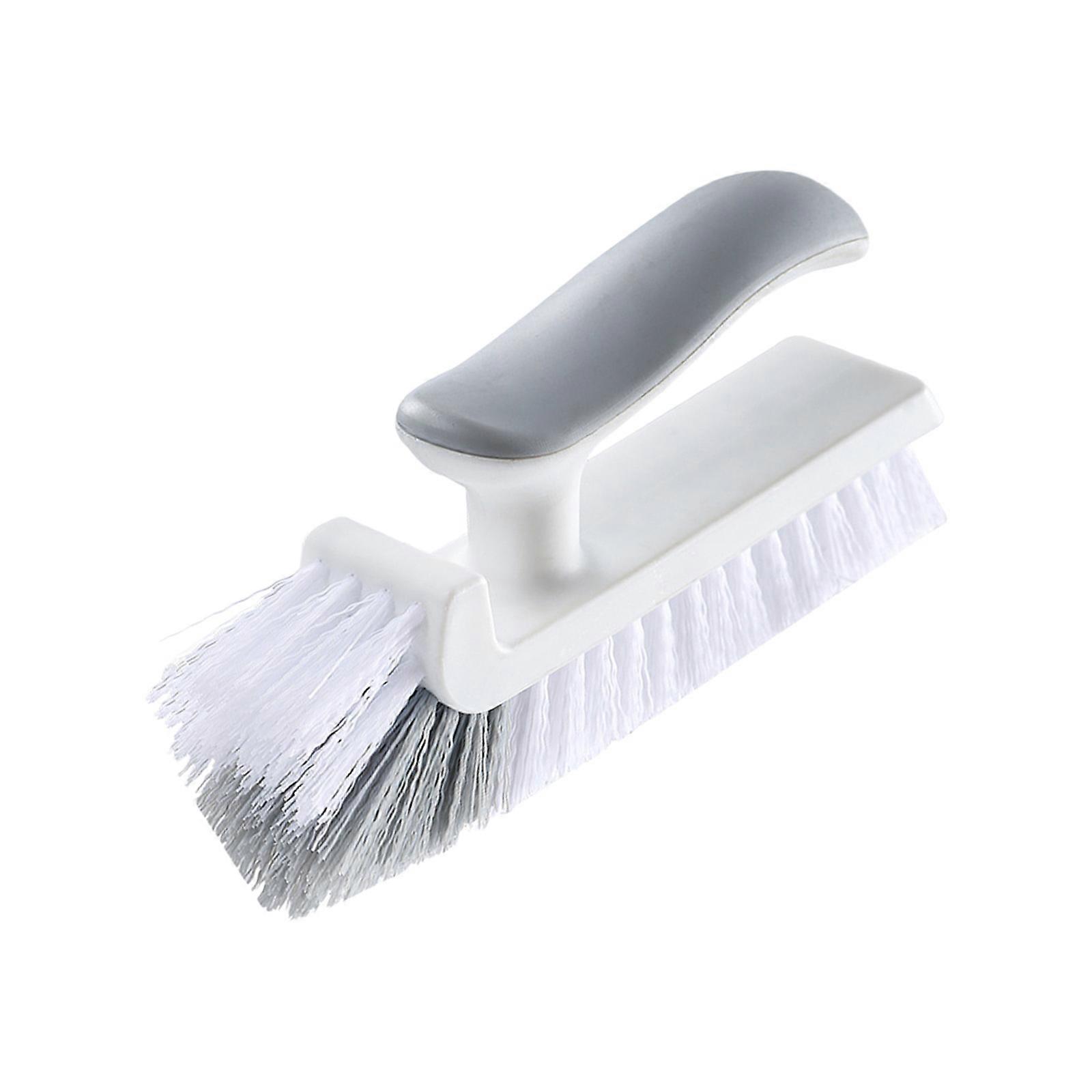 Slim Profile Cleaning Brush With Ergonomic Grips Polymers Material Multipurpose Home Dusting Tool Storage  White