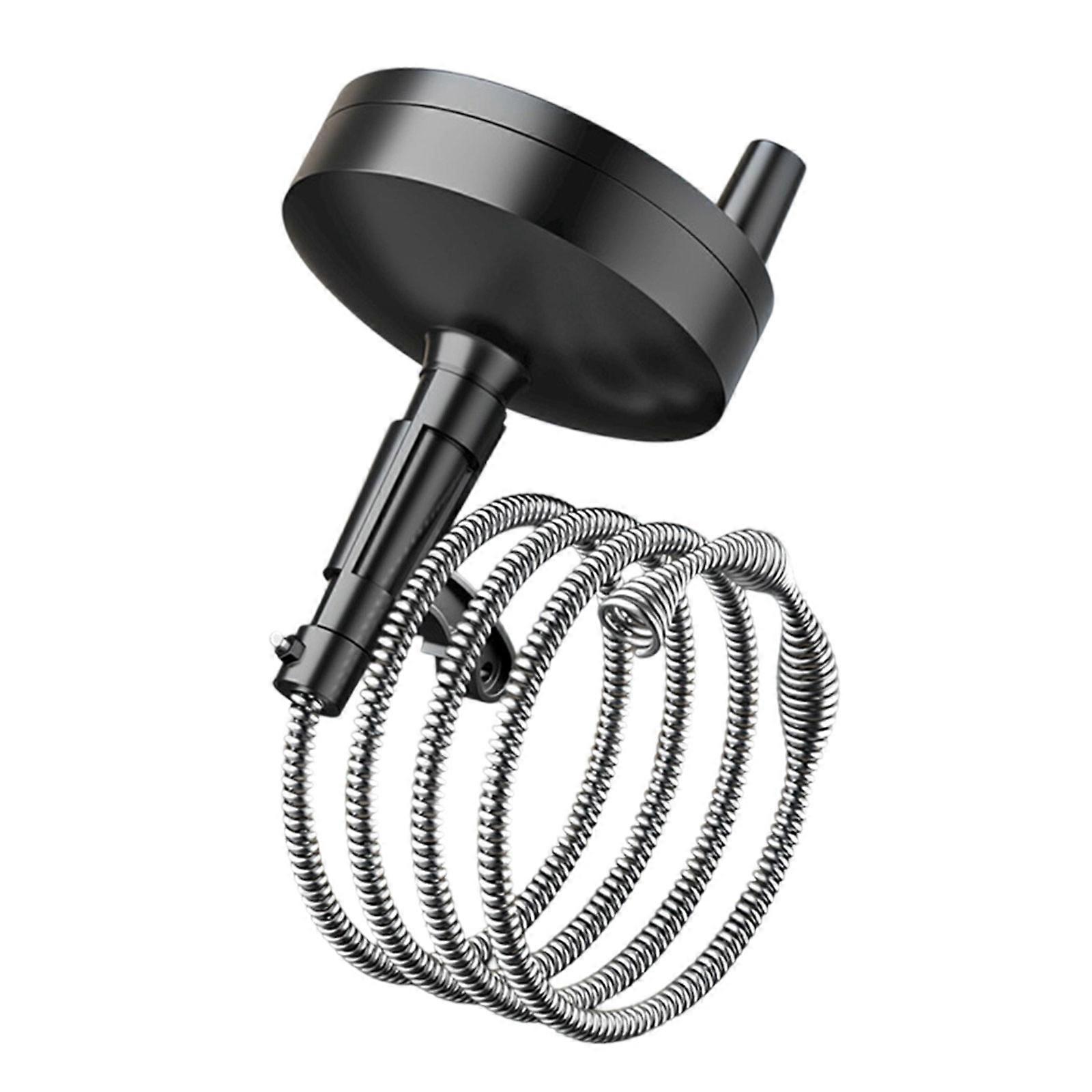 Manual Pipe Cleaner Tool For Stubborn Clogs In Toilet Sink Shower Drain AntiSlip Handle Durable Steel Spring Multicolor