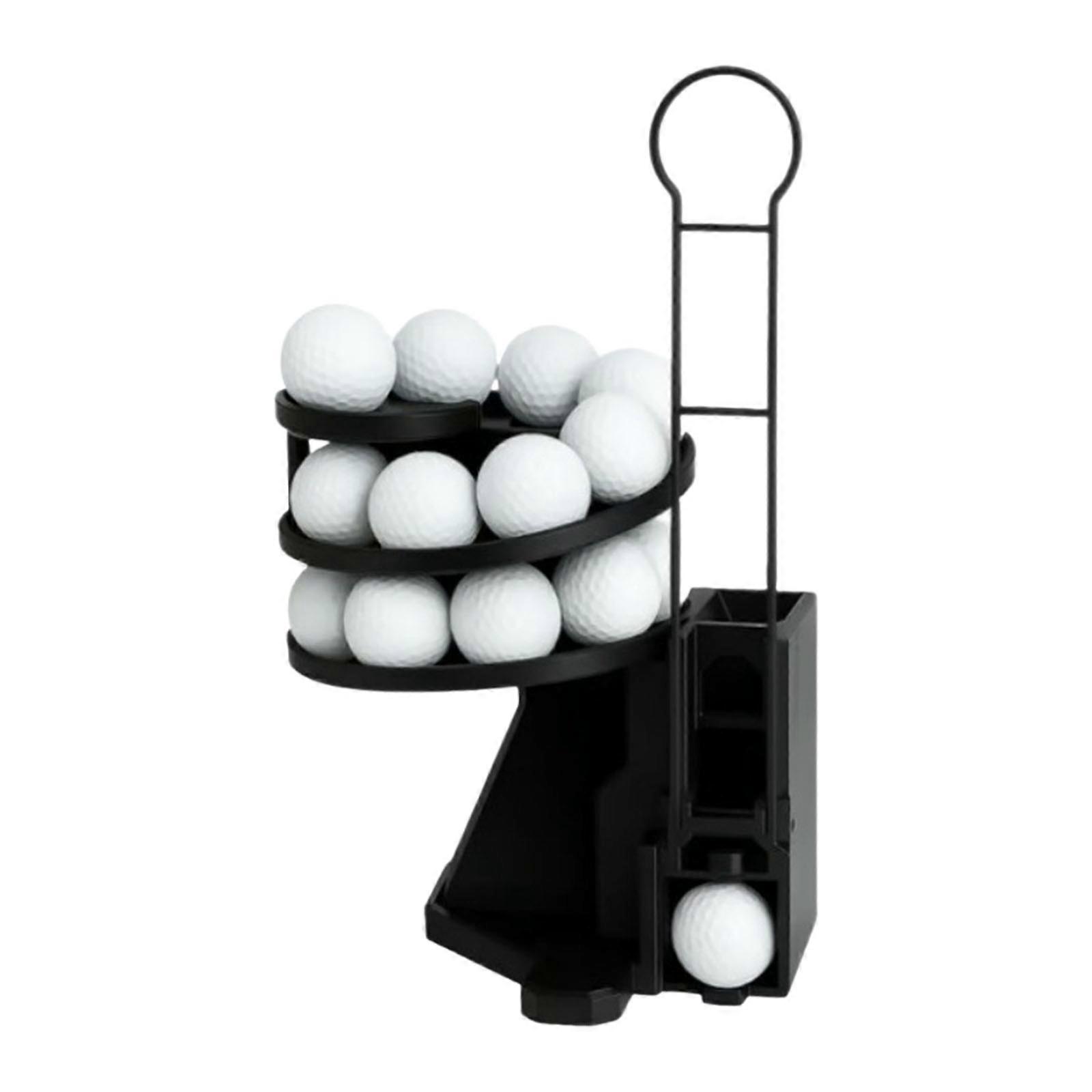 Golfing Practice Equipment Automatic Sphere Dispenser 25 Capacity Thin Plan For Swing Reiteration Training Multicolor