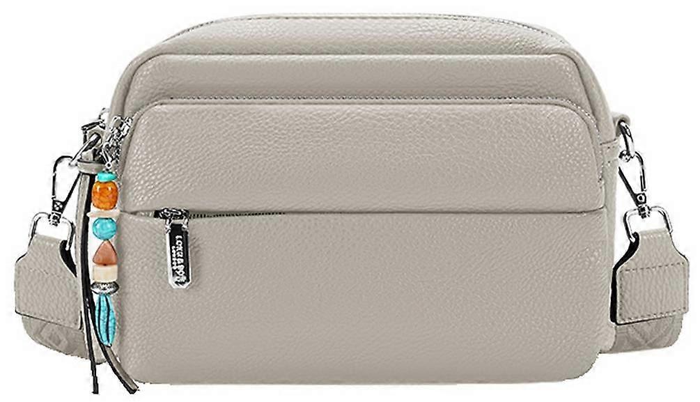 Long and Son Camera Crossbody Bag - Light Grey