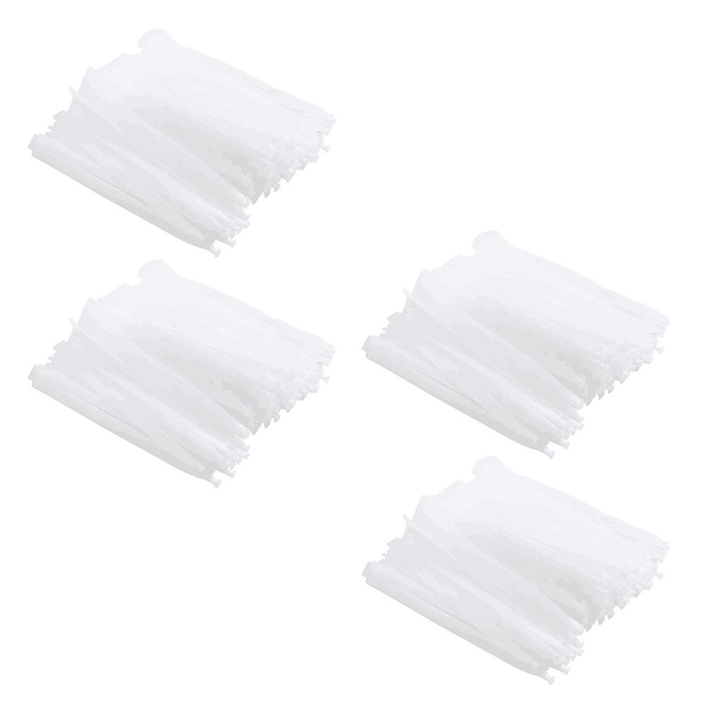 White 400 Pcs Pe or Sink Garbage Disposal Kitchen Gadget Strainer Filter Soy Milk Mesh