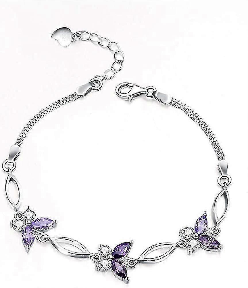S925 silver wrist accessories with butterfly design