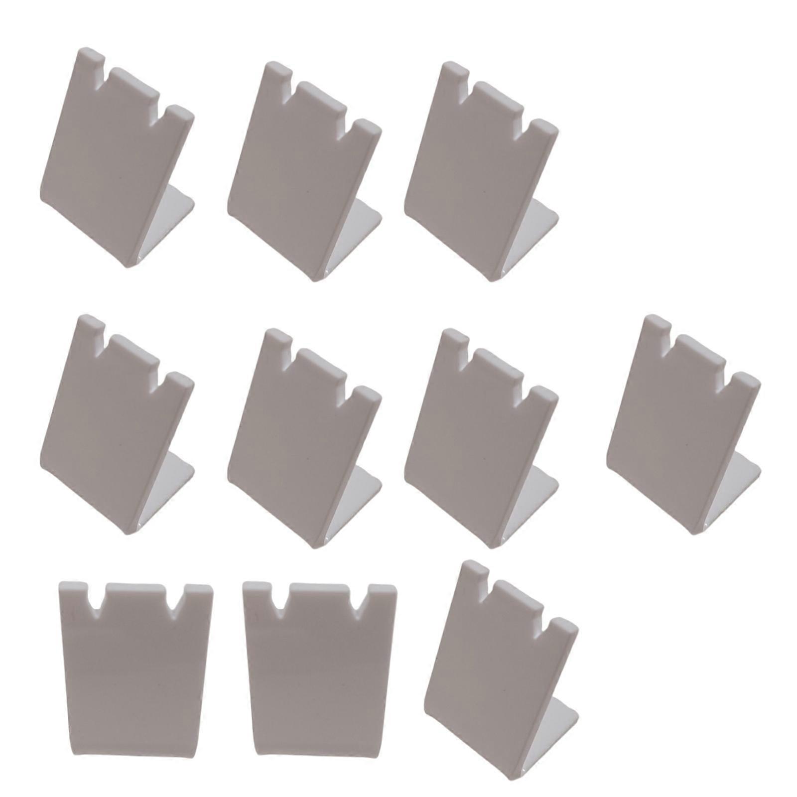 Pack of 10 Stylish Acrylic Earring Display Stands Designs for Collectors and Artistics Daily Casual Use Organization Multicolor