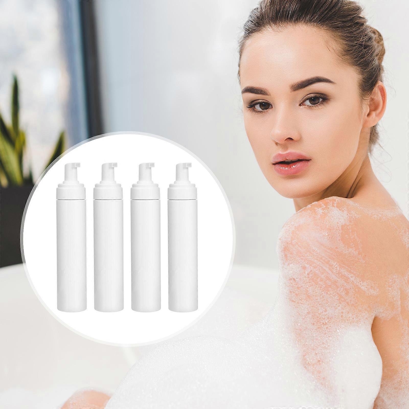 Empty Foaming Bottle Dispenser Bottle for Storage 4Pcs Refillable Bottles