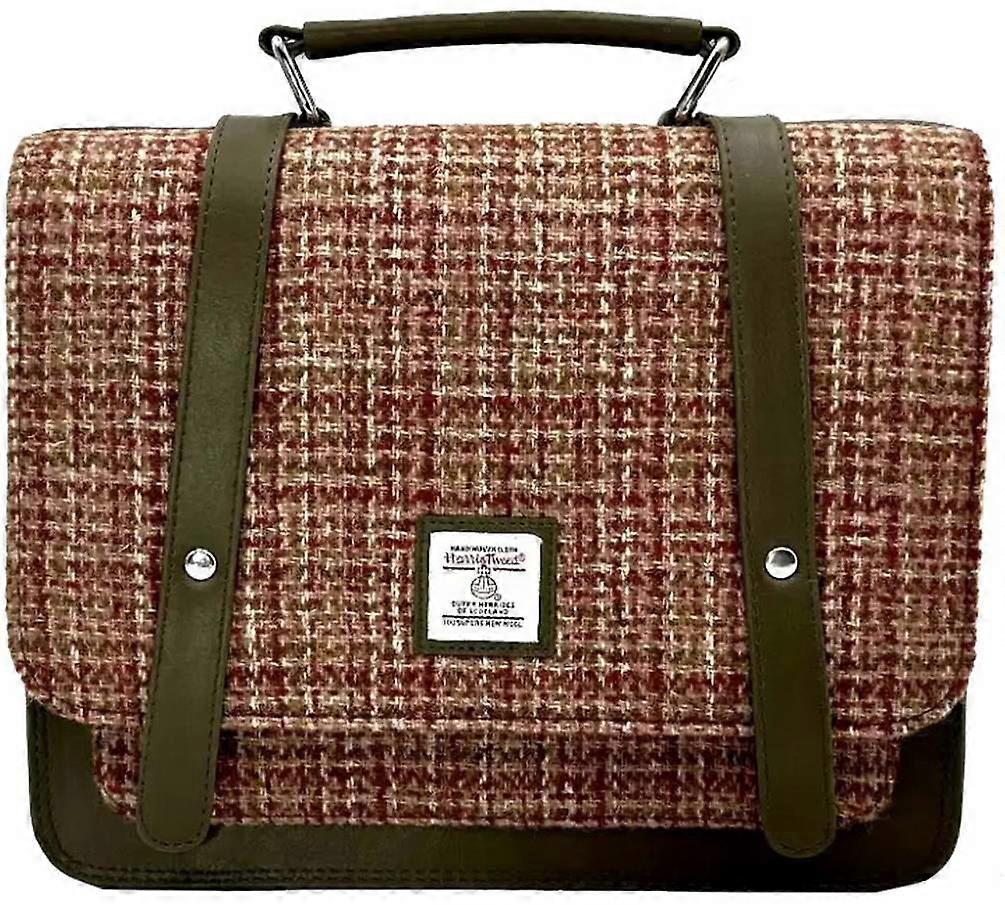 Maccessori Harris Tweed Messenger Bag - Maple Red