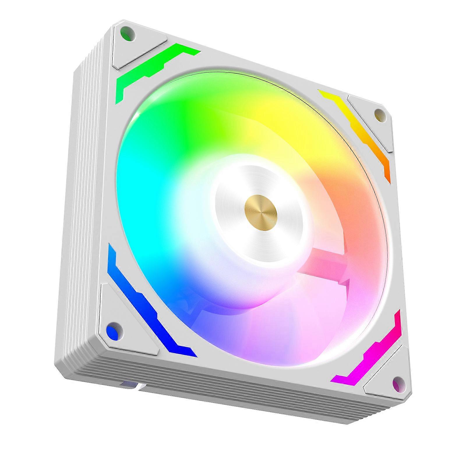 90mm ARGB LED PWM Lüfter Desktop CPU Luftkühlung Leiser Betrieb Für PC-Gehäuse 9CM 9025 Lüfter Weiß