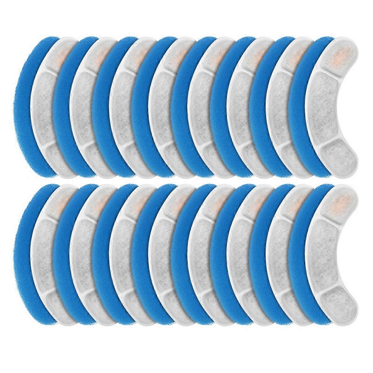 Cat Water Fountain Filter Replacement for WF050 & WF100 Cat Fountain Triple Filtration Replacement Filters 16Set