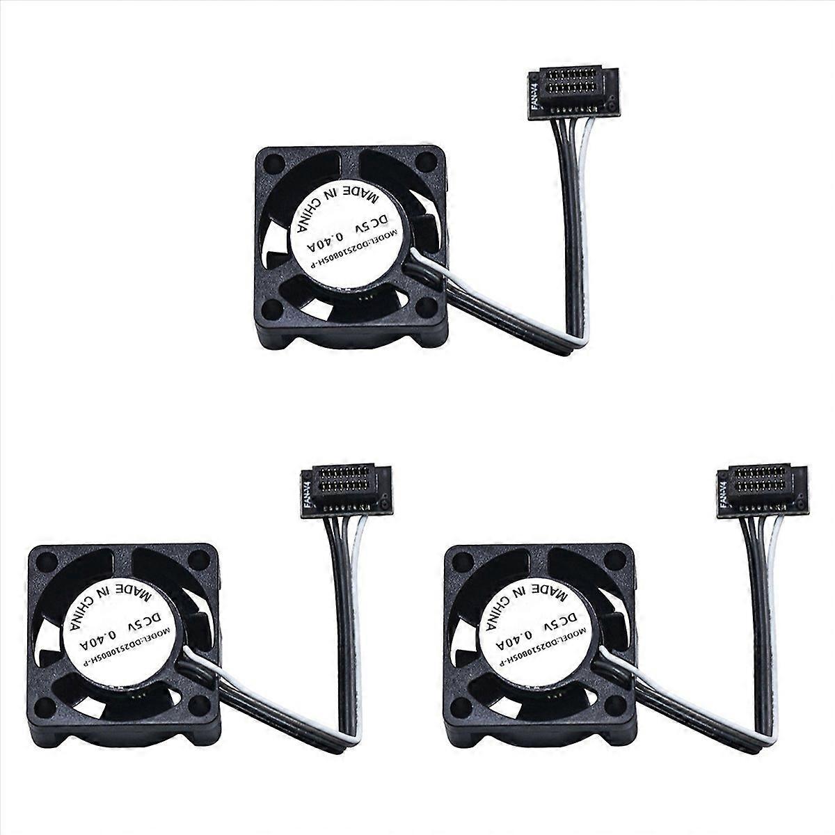 3X 3D Printer Hotend Cooling Fan Mini Cooling Fan PWM Temperature Control for P1S P1P