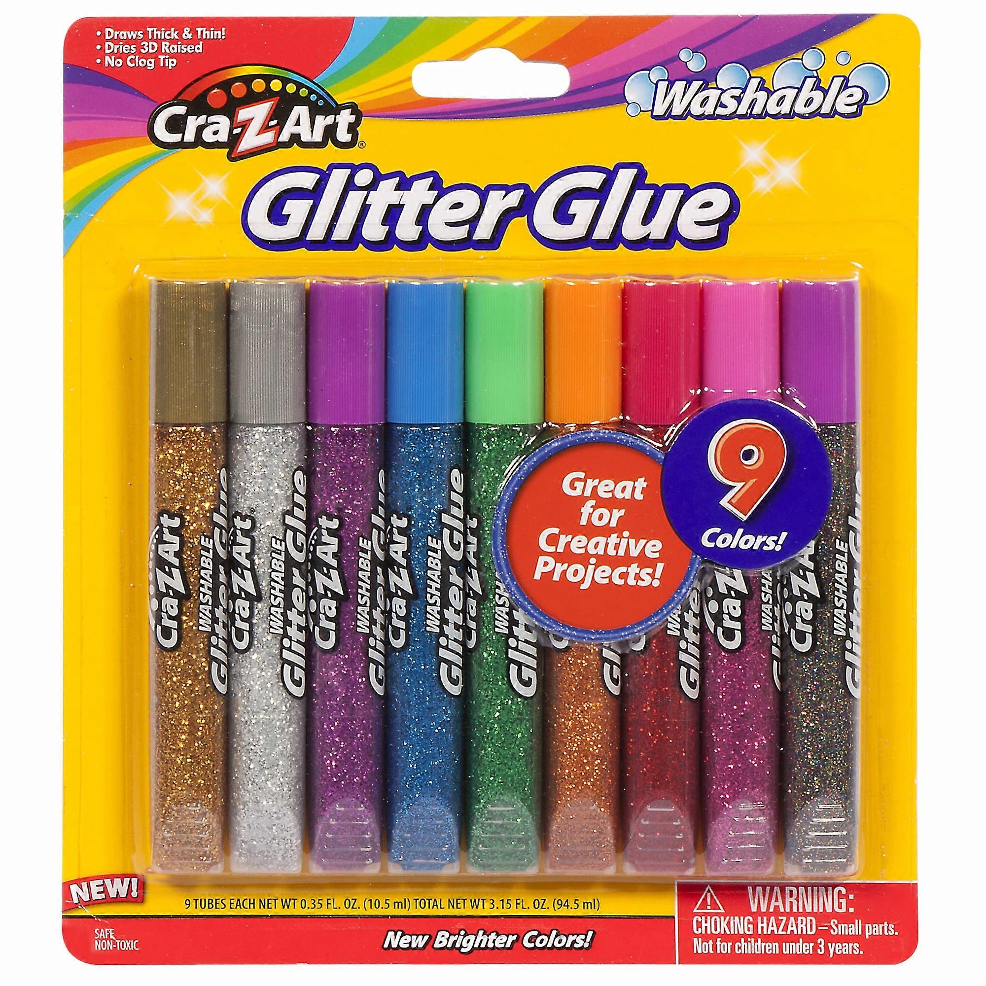 Cra-Z-Art Vaskbart Glitterlim - 9 stk