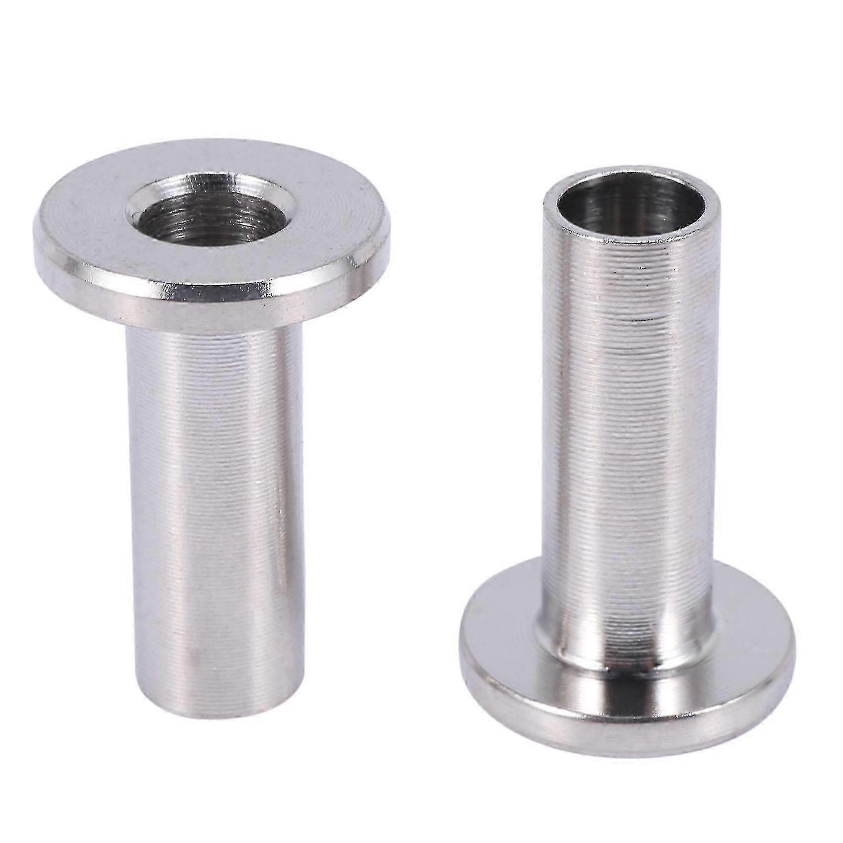 שרוולי מגן נירוסטה עבור מעקה כבל 1/8 אינץ ', עמודי עץ, מעקה DIY T316 מרין (סבך) F74