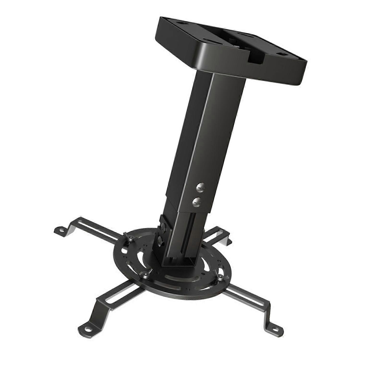 Adjustable Projector Ceiling Mount Universal Fit Extendable Height 25-35cm Metal Material Concealed Screws Design Multicolor