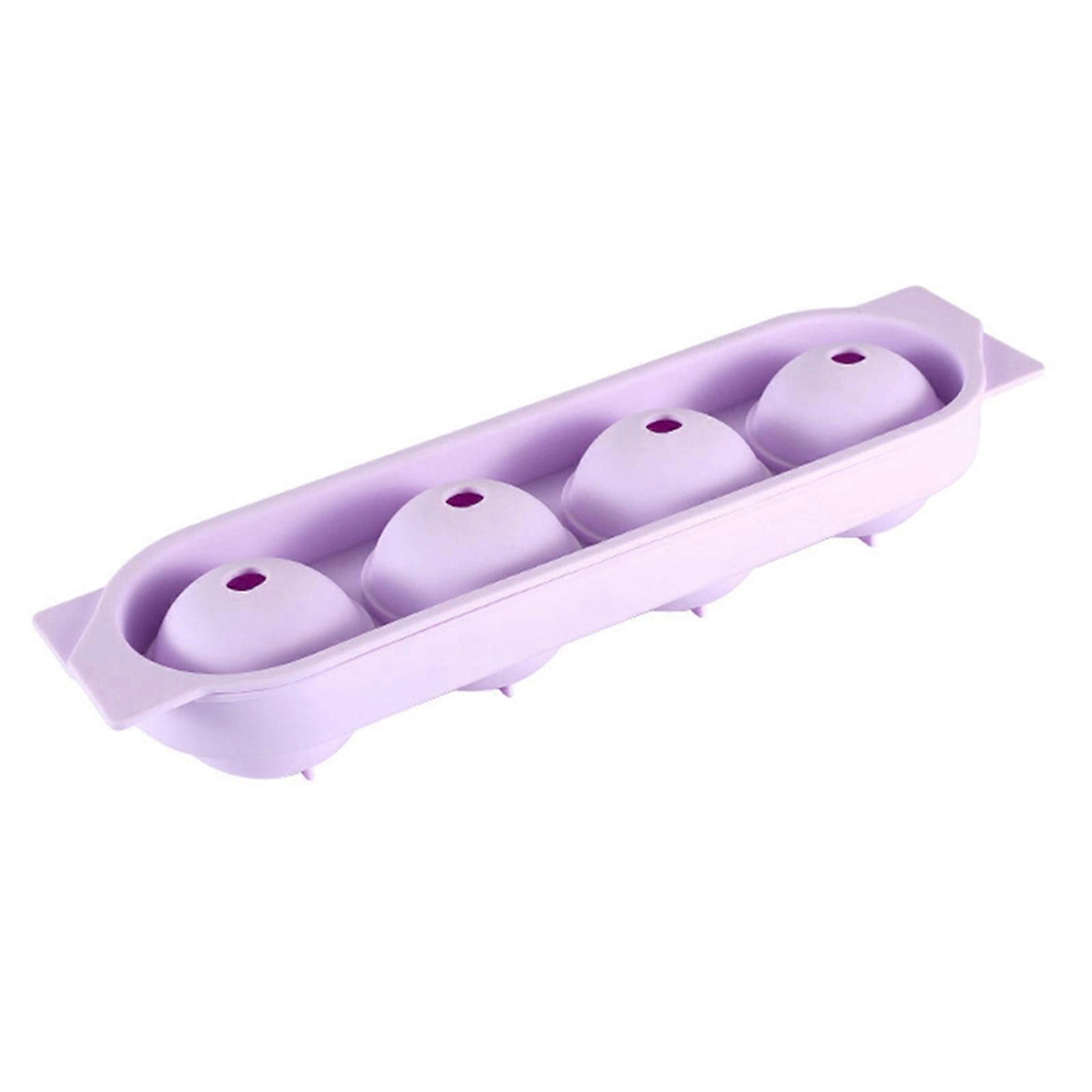 Mosiee 4 Cavity Silicone Ice Mould Ice Ball Tray Bar Accessiories Ice Cube Ball Maker