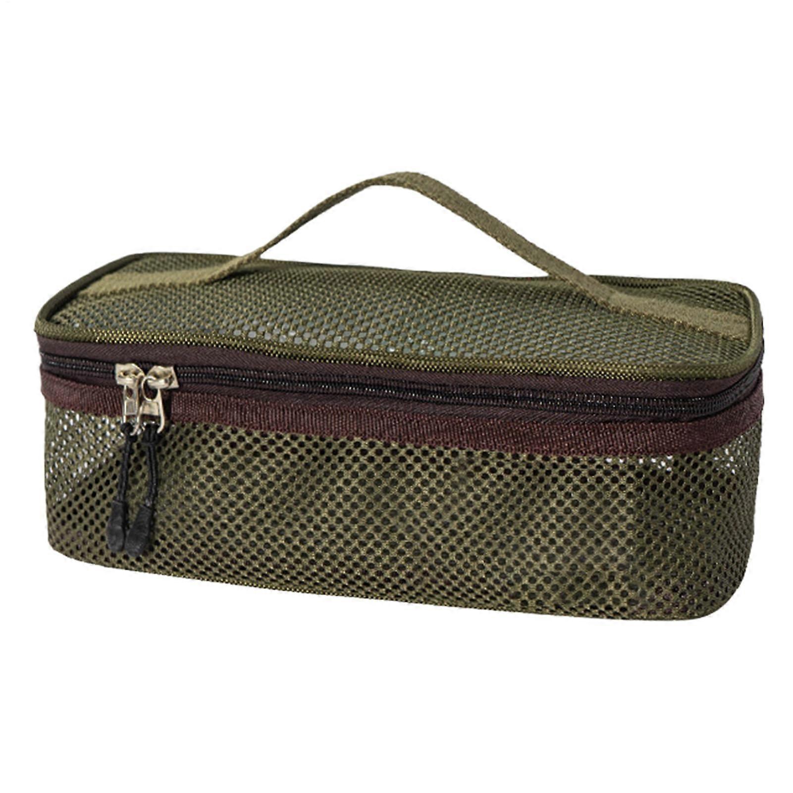 Camping Tool Organizer Portable Pocket With Handle Large Capacity Bags For Cooking Accessories Utensils Army Green