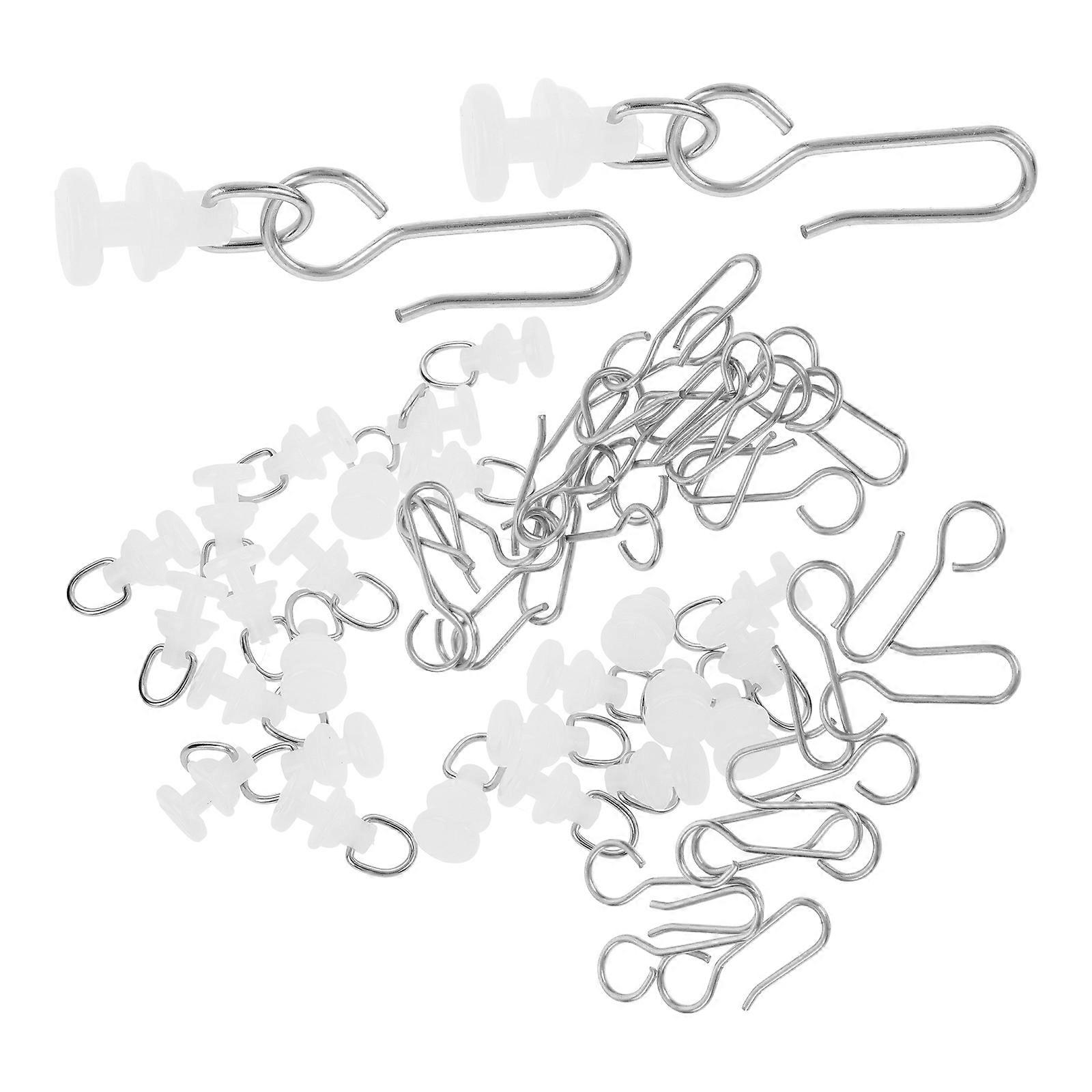 Curtain Track Gliders Hooks Multi Color Plastic Material Bathroom 1Set