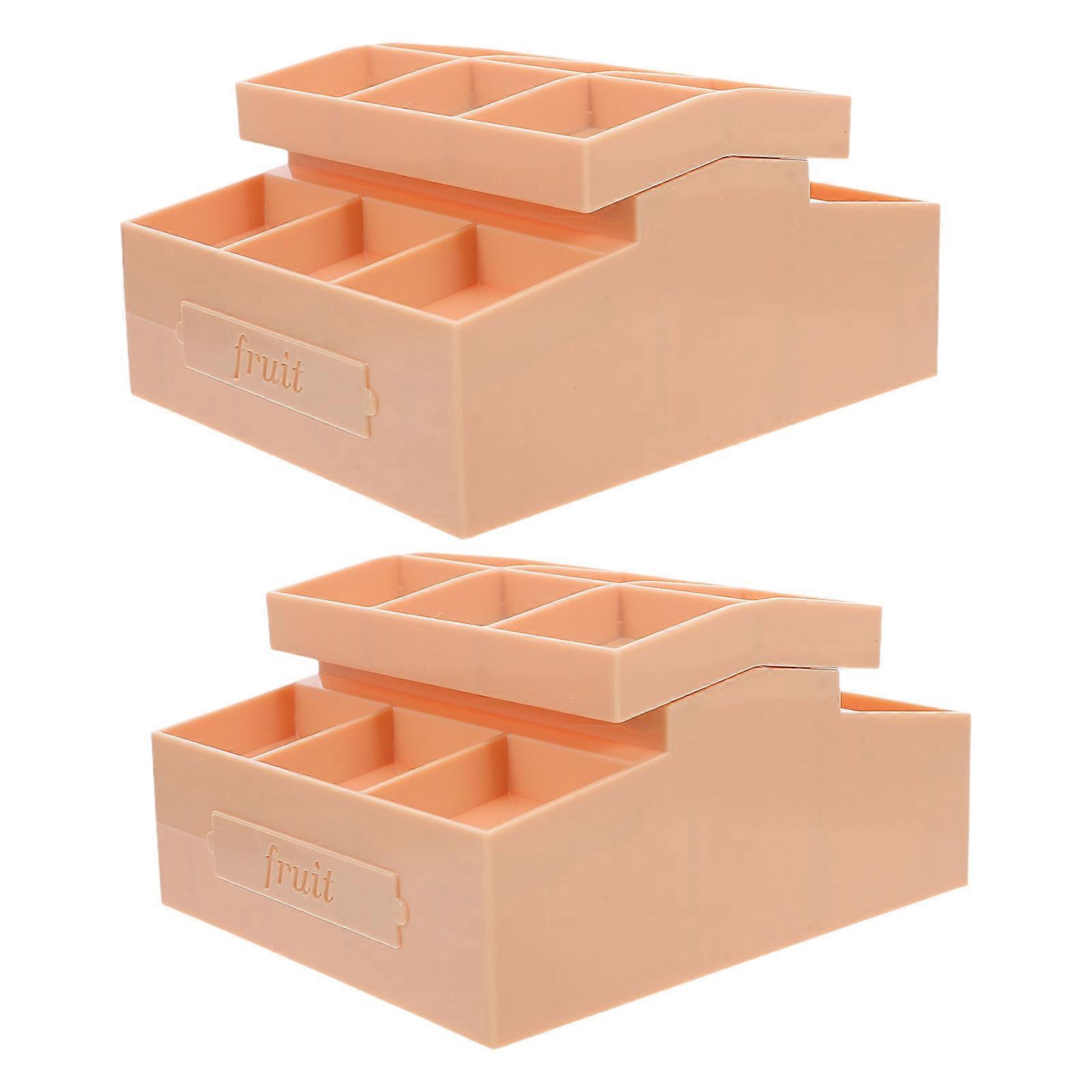 Plastic Dollhouse Miniature Fruit Rack for Display 6Pcs Kitchen Use