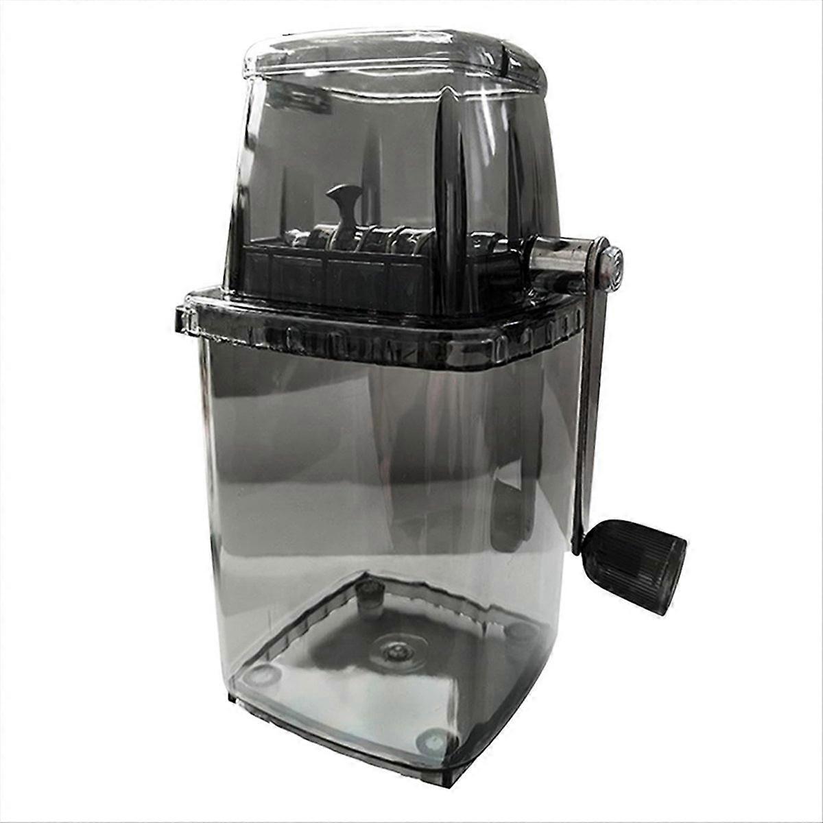 Household Manual Ice Crusher Hand Shaved Ice Machine, Black