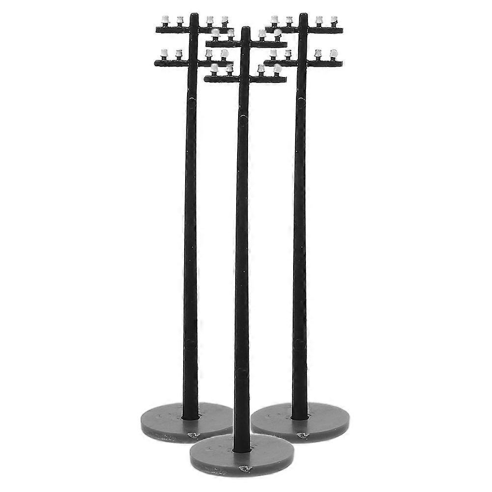 3pcs Scale Model Train Accessories for Miniature Landscapes and Architectural Models